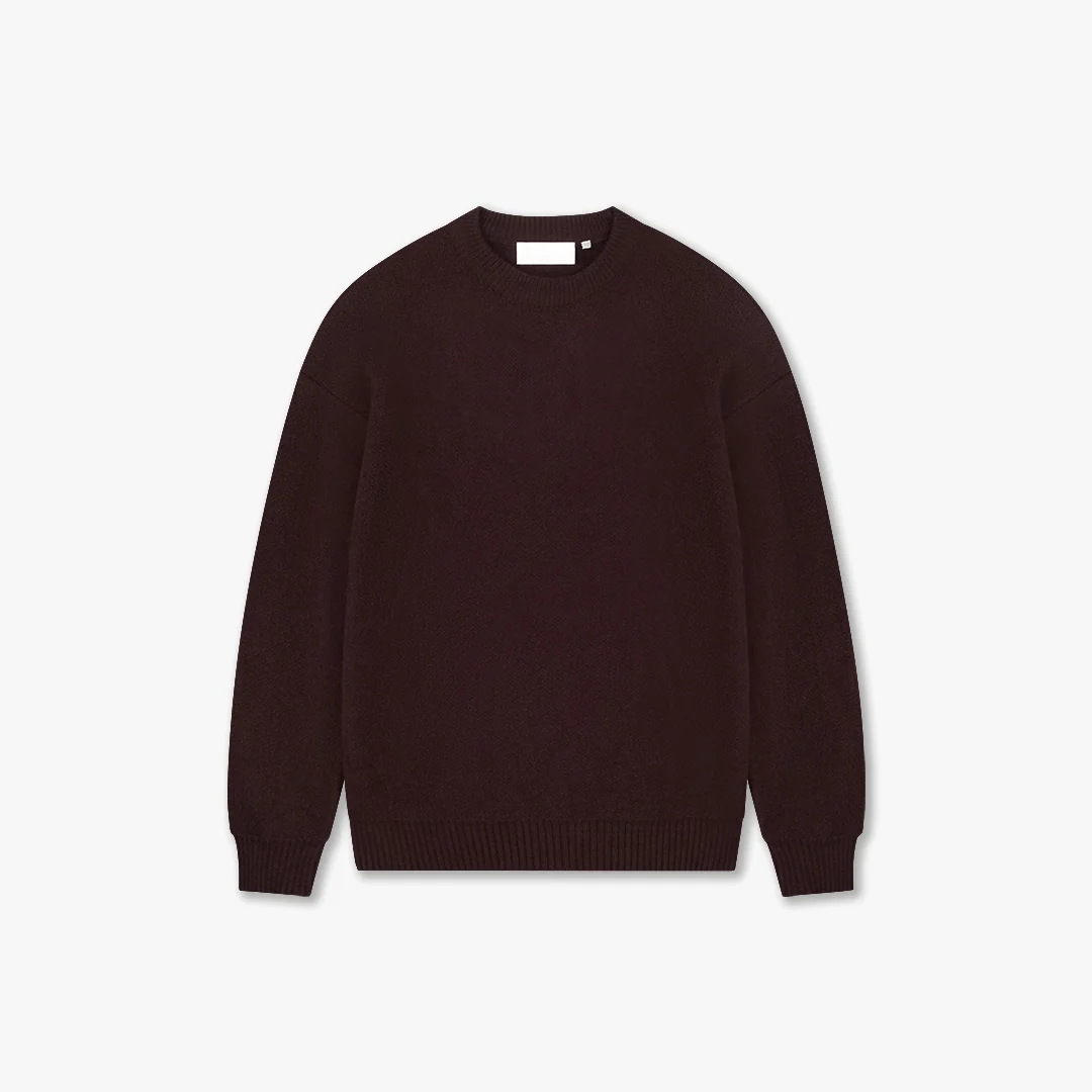 Croyez Gallery Knit Sweater | Burgundy
