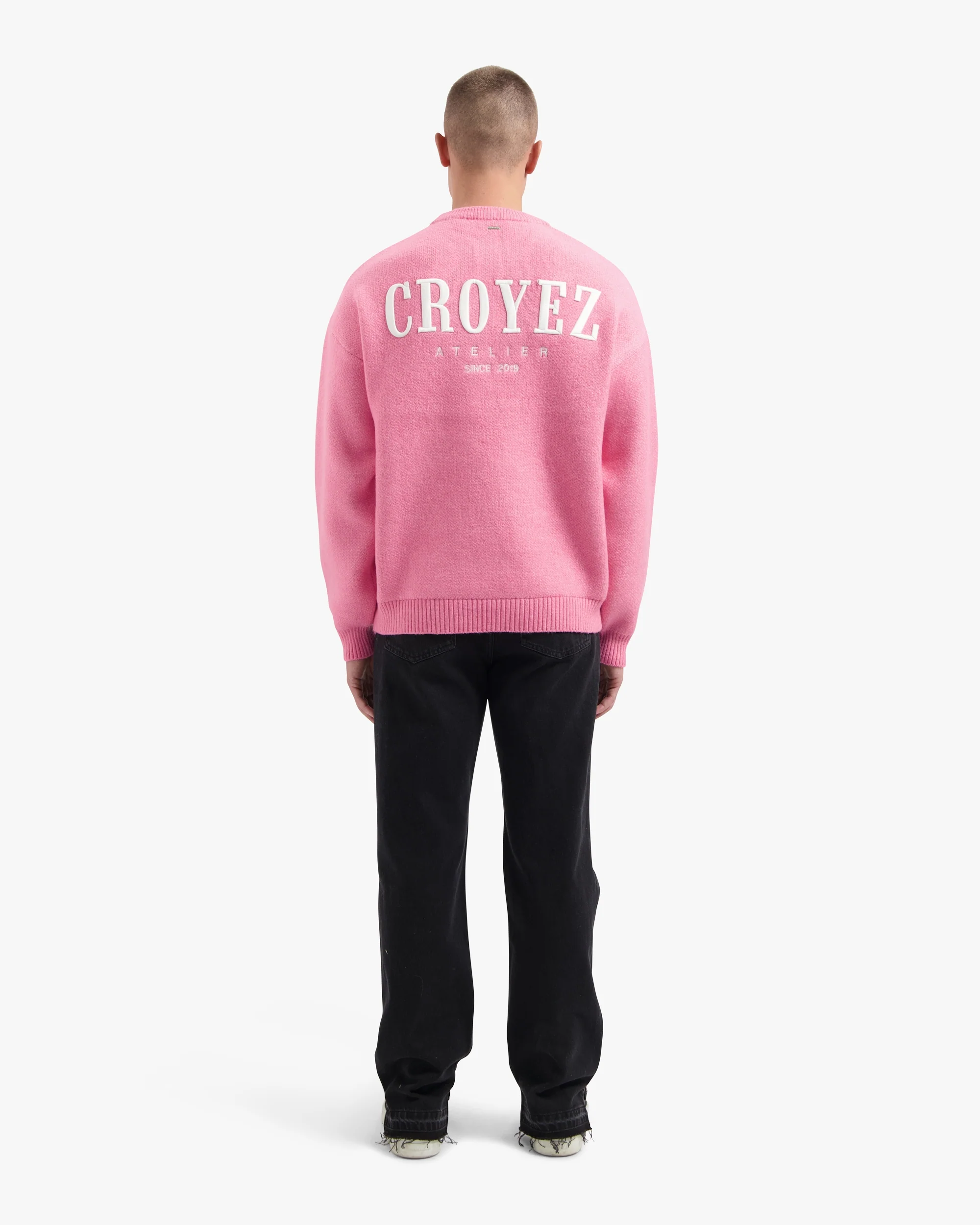 CROYEZ GALLERY KNIT SWEATER | PINK - Image 6