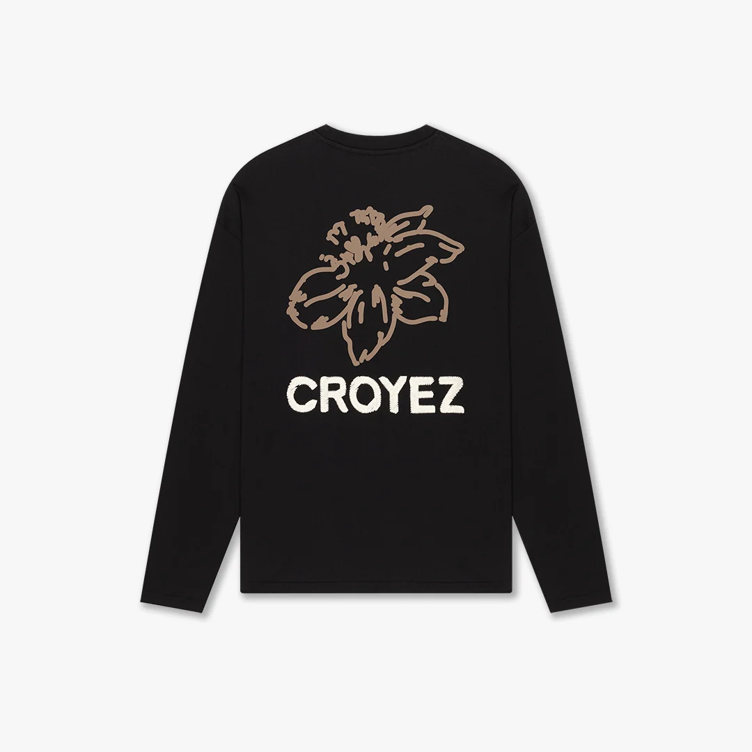 CROYEZ GARDENER LONGSLEEVE T-SHIRT | BLACK - Image 2