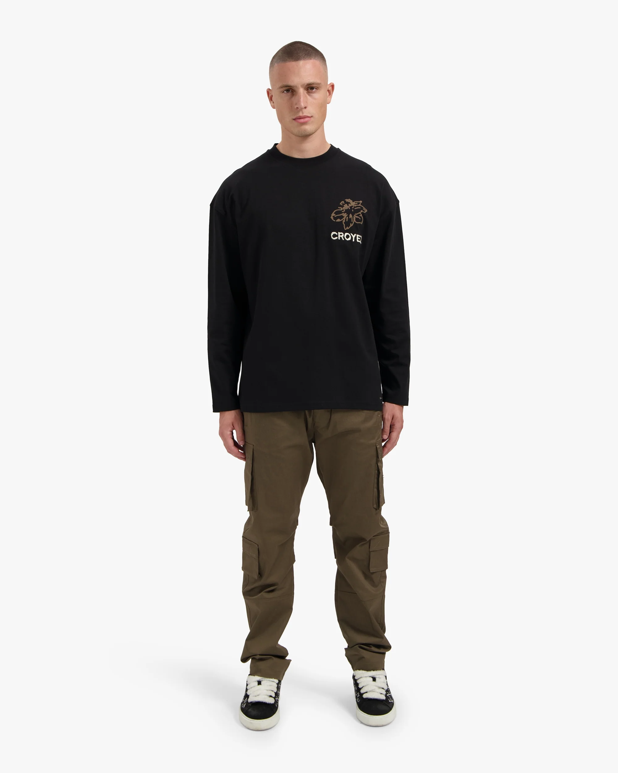 CROYEZ GARDENER LONGSLEEVE T-SHIRT | BLACK - Image 5
