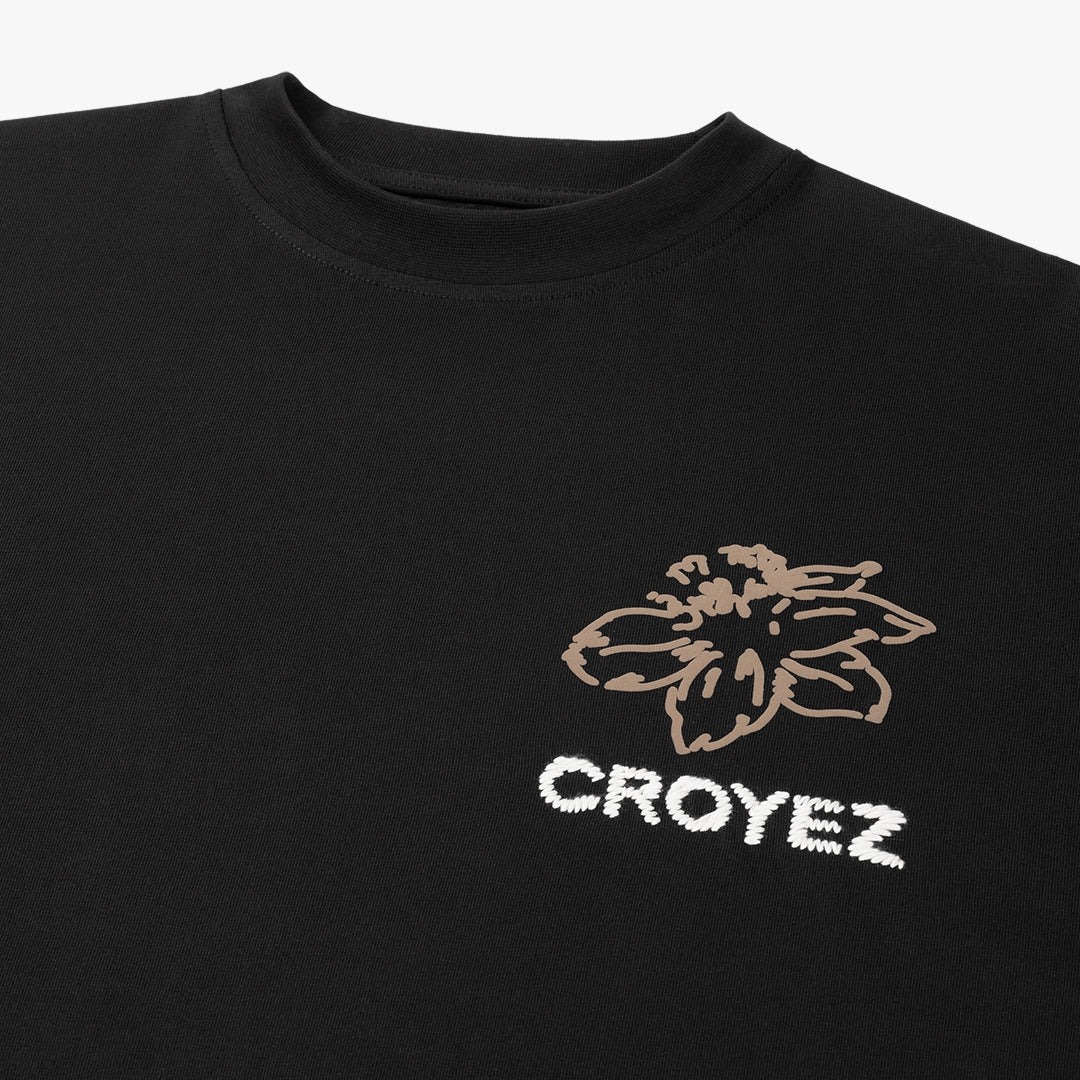 CROYEZ GARDENER LONGSLEEVE T-SHIRT | BLACK - Image 7