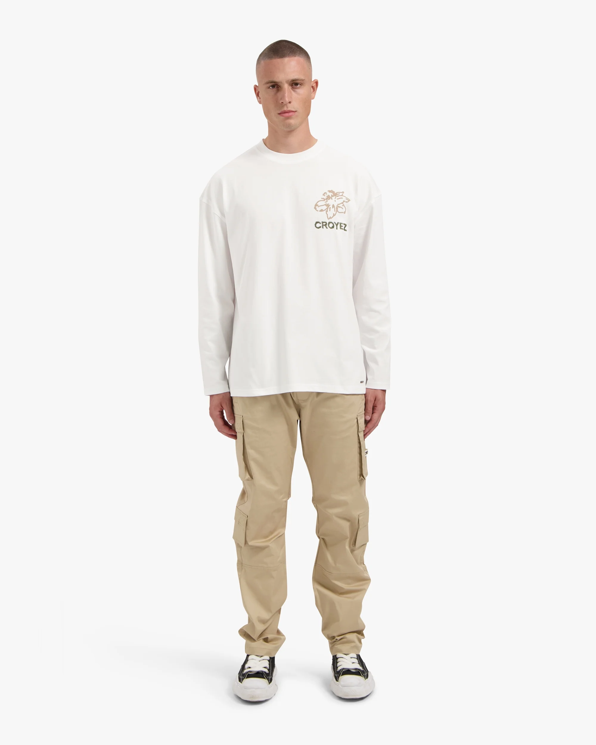 CROYEZ GARDENER LONGSLEEVE T-SHIRT | WHITE - Image 5