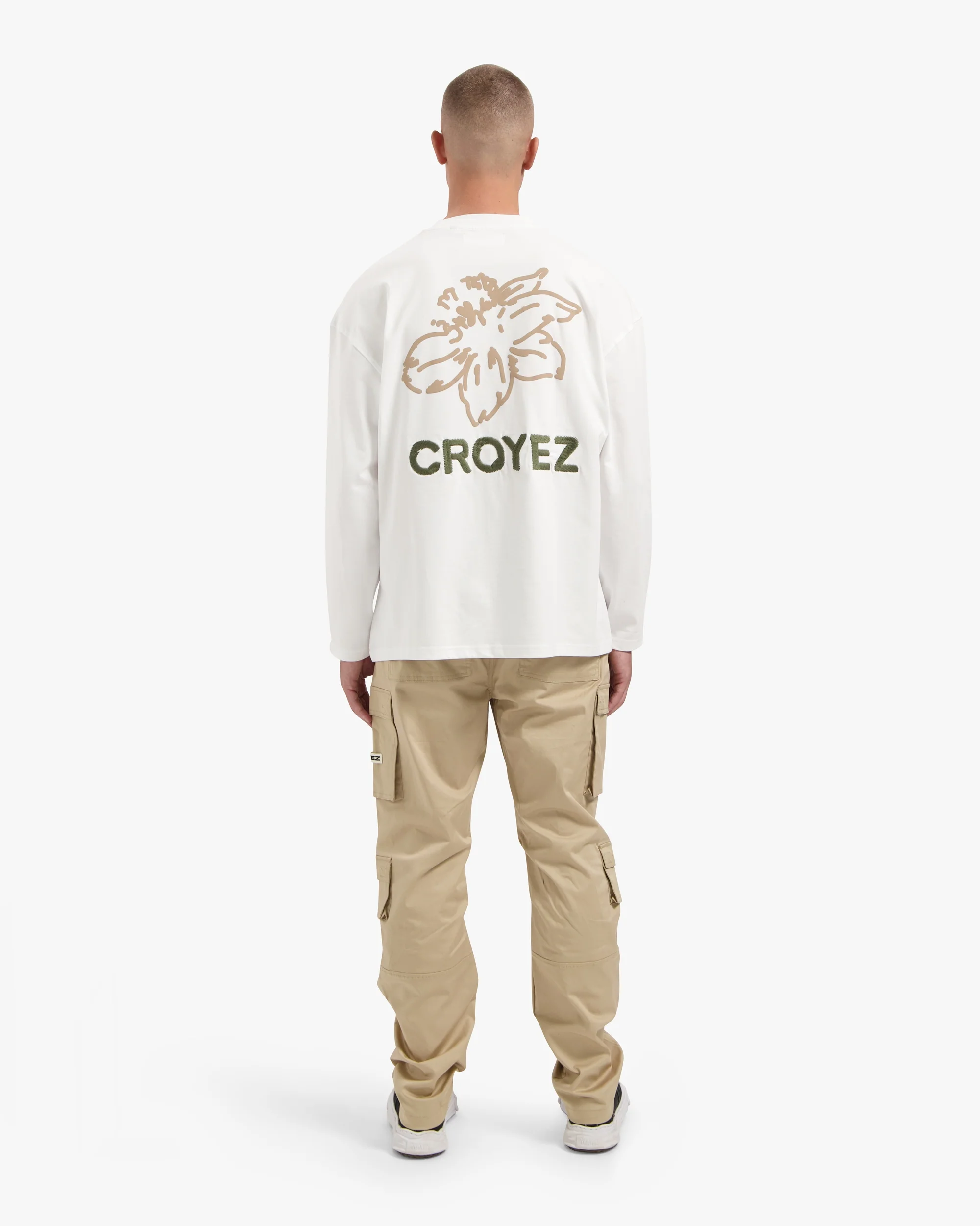 CROYEZ GARDENER LONGSLEEVE T-SHIRT | WHITE - Image 6