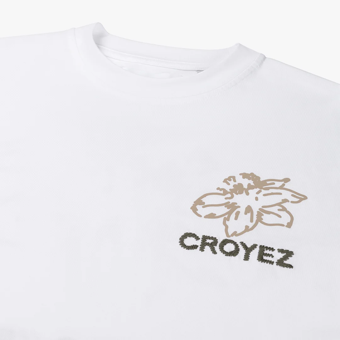 CROYEZ GARDENER LONGSLEEVE T-SHIRT | WHITE - Image 7