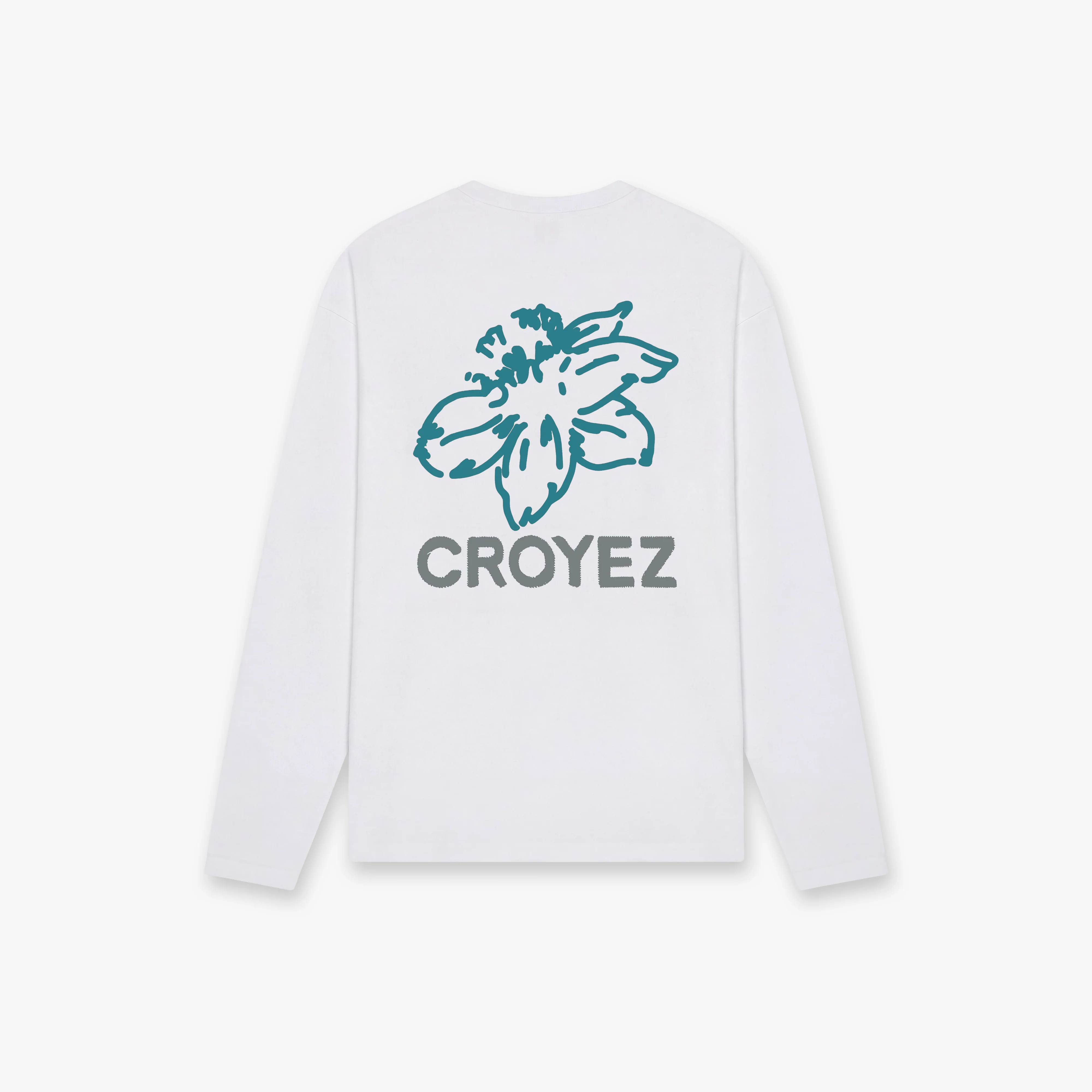 Croyez Gardener Longsleeve | White/Tiffany Blue - Image 2