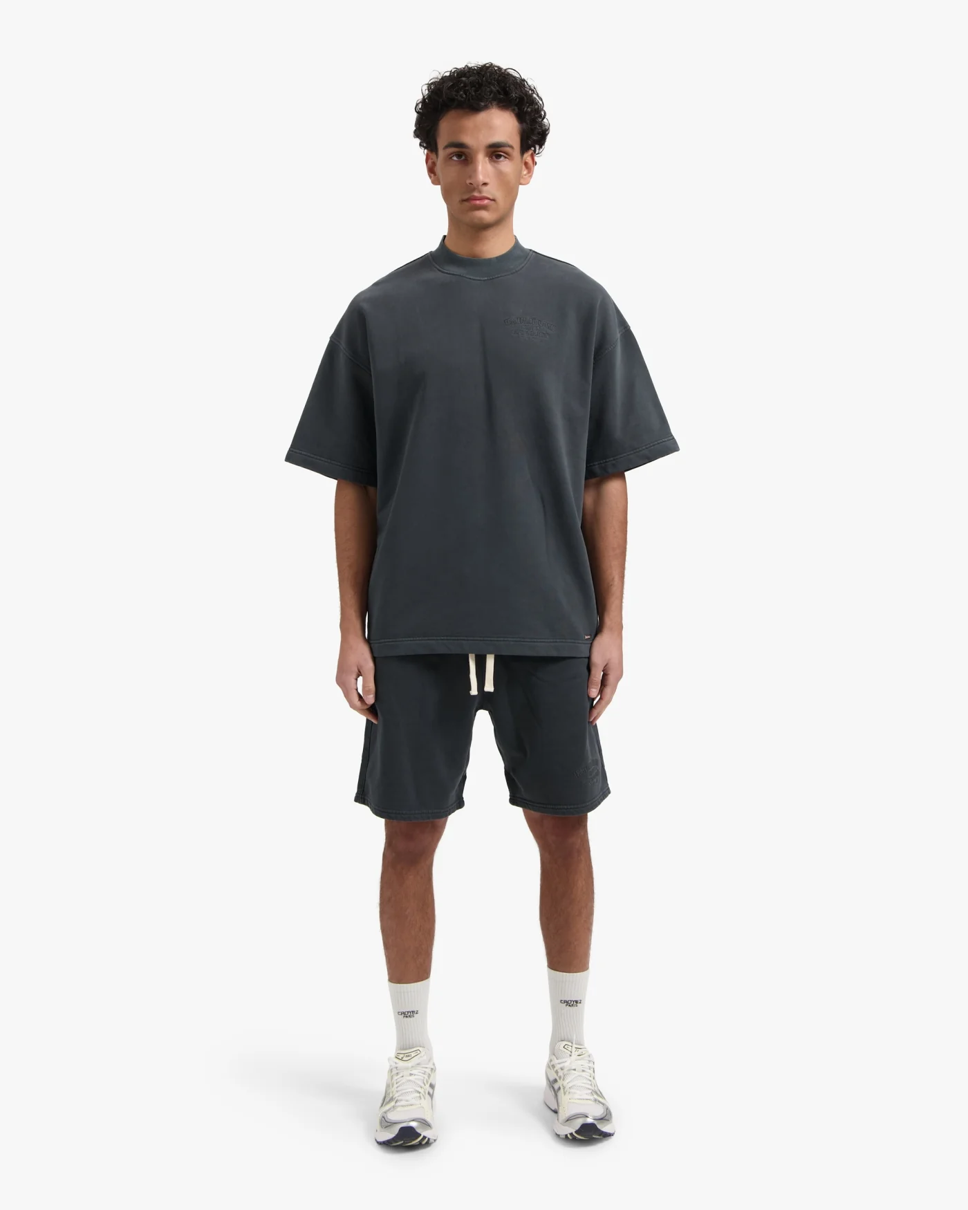 CROYEZ GARMENT DYE FRATERNITÉ SHORTS | BLUE - Image 6