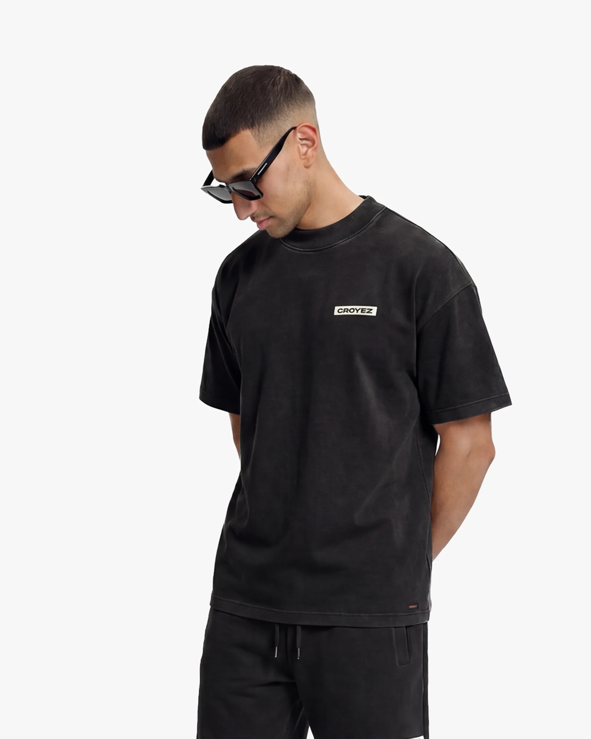 Croyez Garment Dye T-Shirt | Vintage Black - Image 3