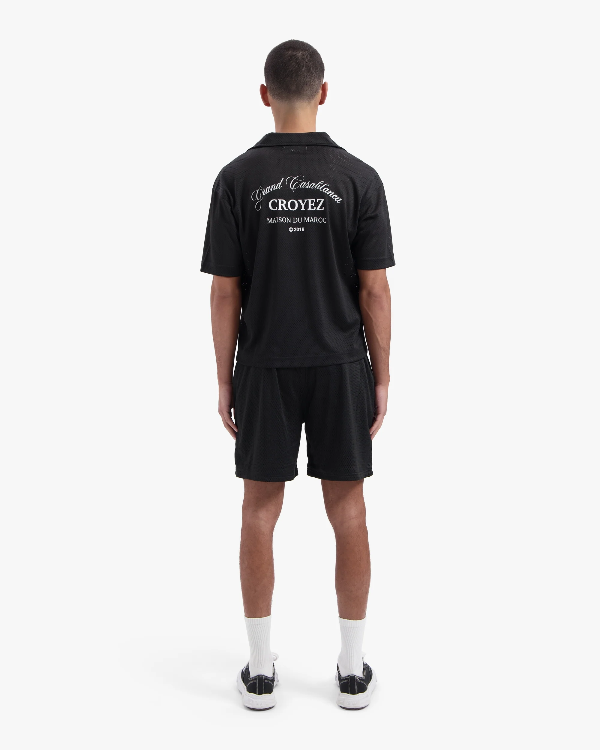 CROYEZ GRAND CASABLANCA MESH SHORTS | BLACK/WHITE - Image 5