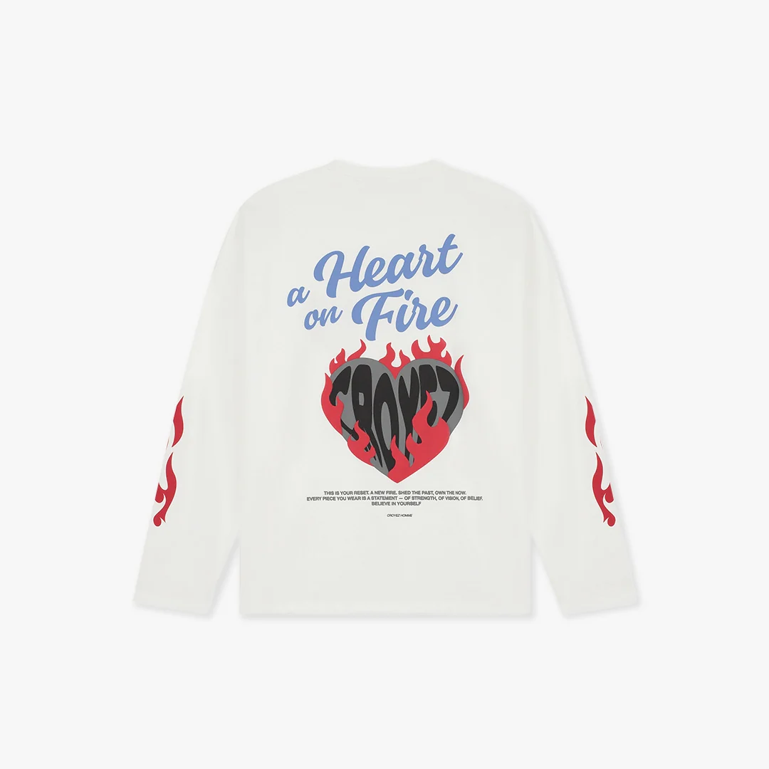 Croyez Heart On Fire Longsleeve | Off-White - Image 2