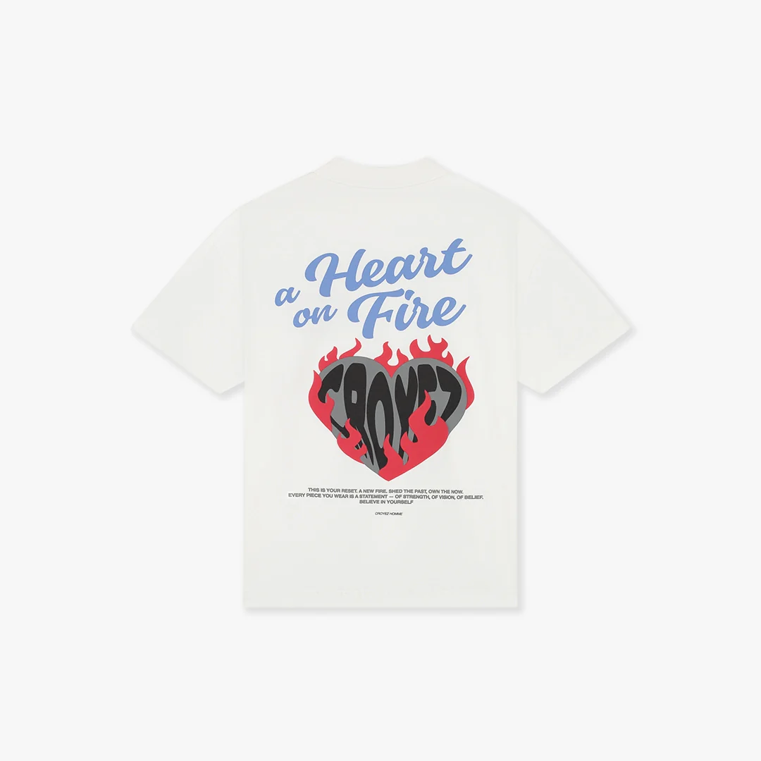 Croyez Heart On Fire T-Shirt | Off-White - Image 2