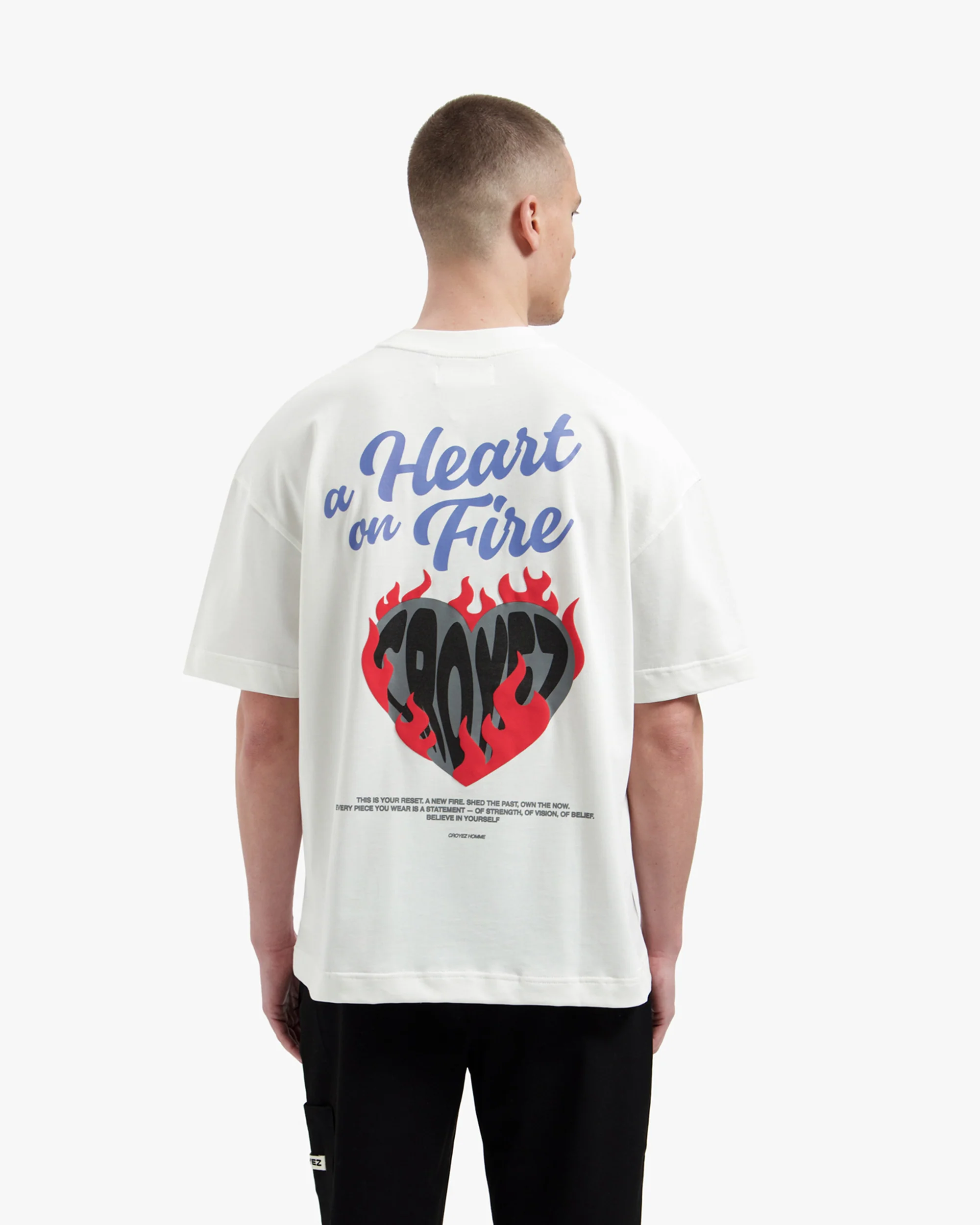 Croyez Heart On Fire T-Shirt | Off-White - Image 4