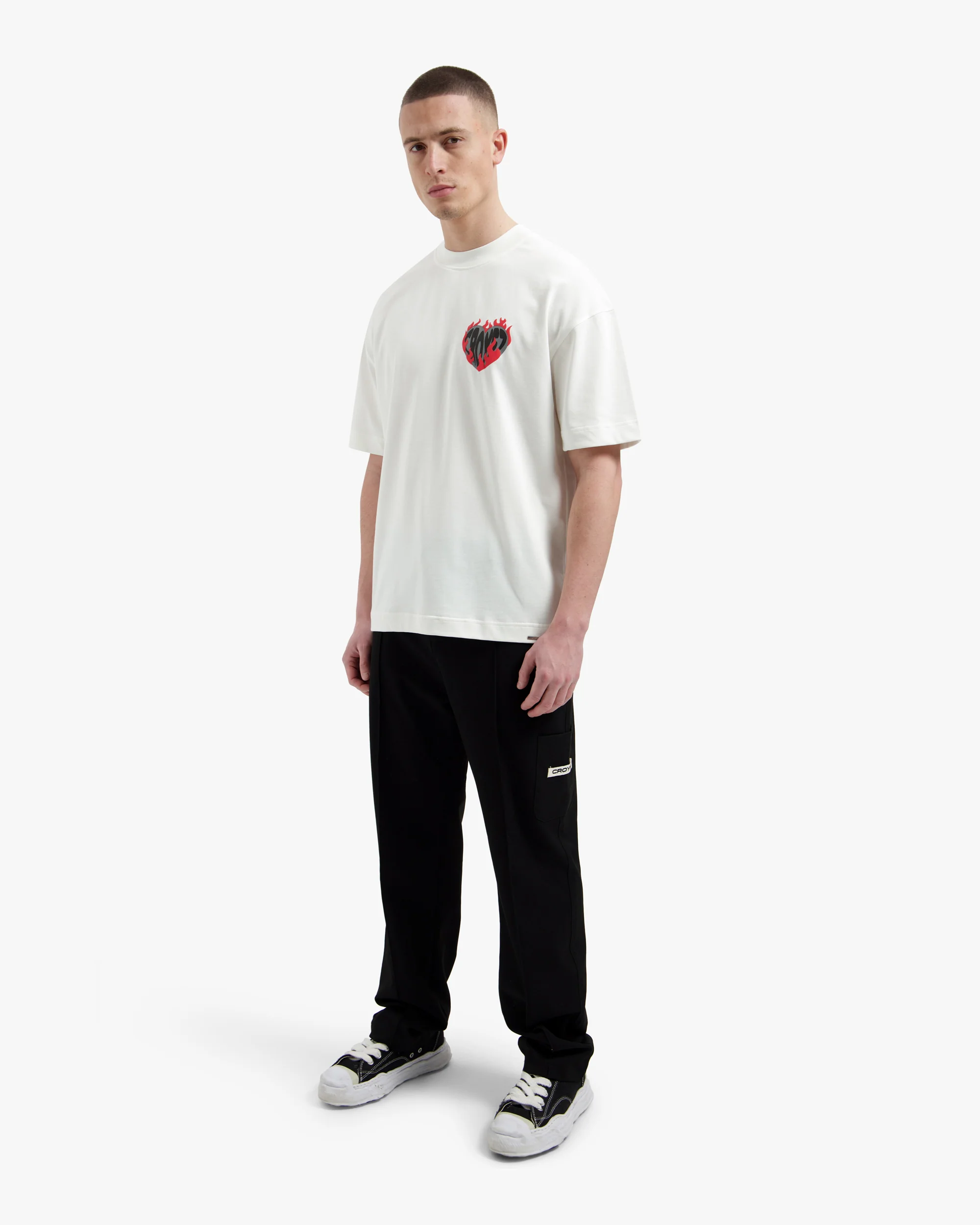 Croyez Heart On Fire T-Shirt | Off-White - Image 5