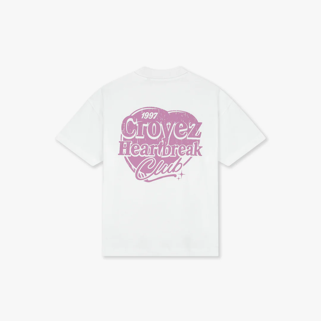 Croyez Heartbreak Club T-Shirt | White - Image 2