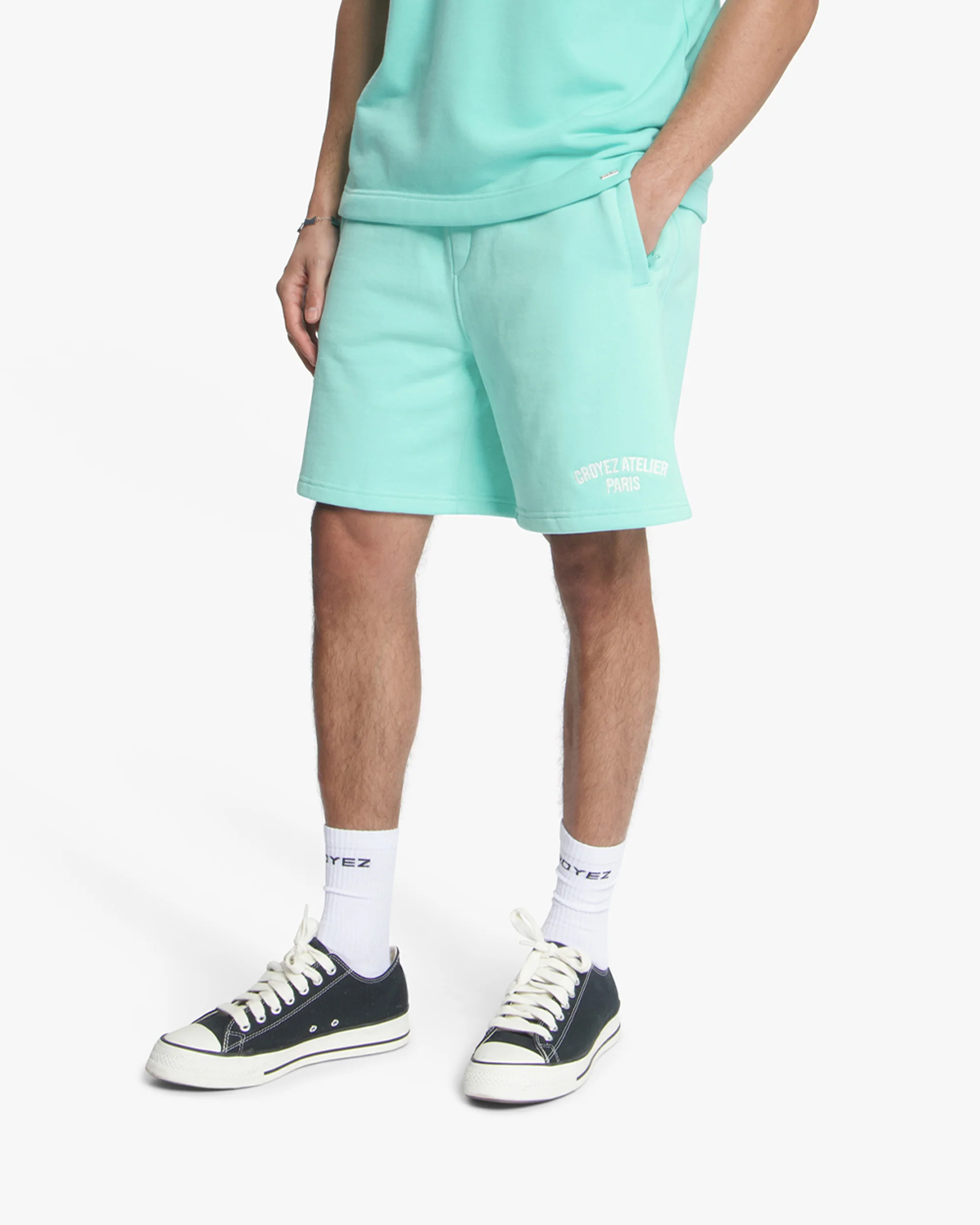 Croyez Heavyweight Atelier Shorts | Tiffany Blue - Image 3