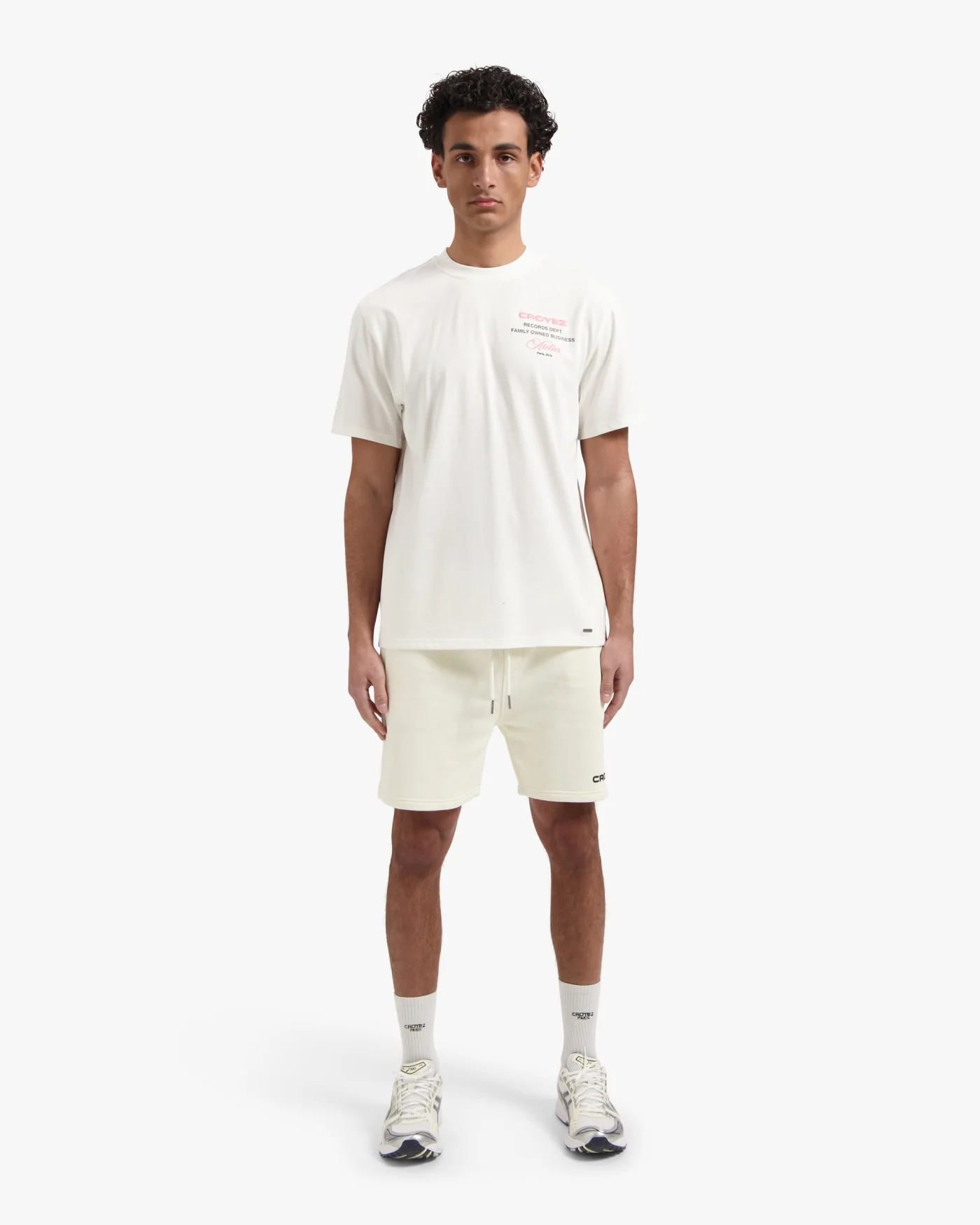 CROYEZ HEAVYWEIGHT LOGO SHORTS | OFF-WHITE - Image 5