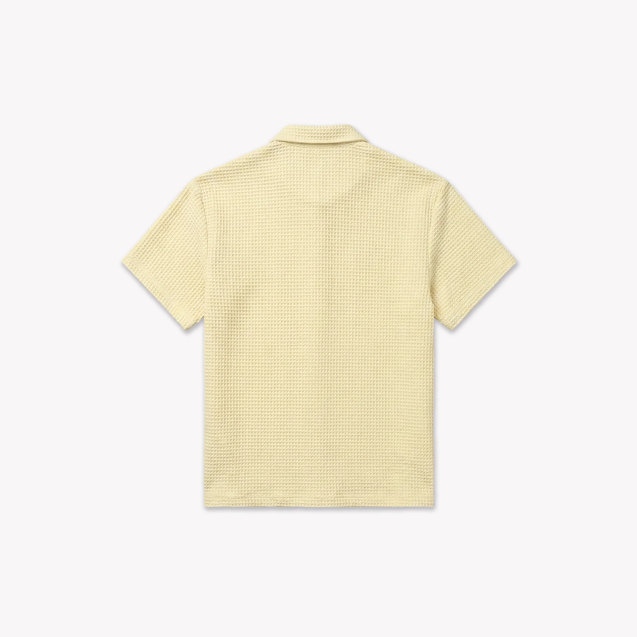 Croyez Initial Waffle Shirt | Butter Yellow - Image 2
