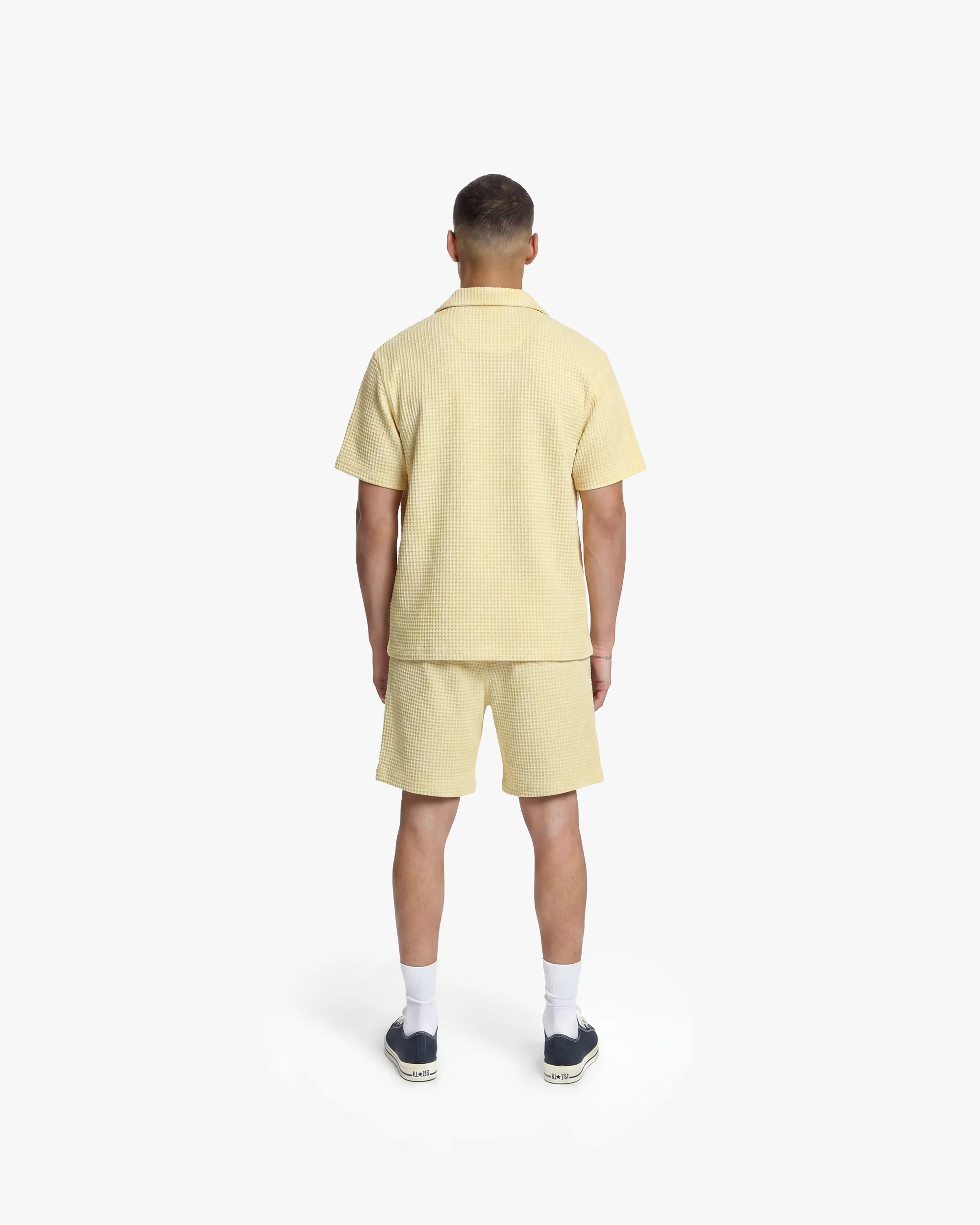 Croyez Initial Waffle Shirt | Butter Yellow - Image 6