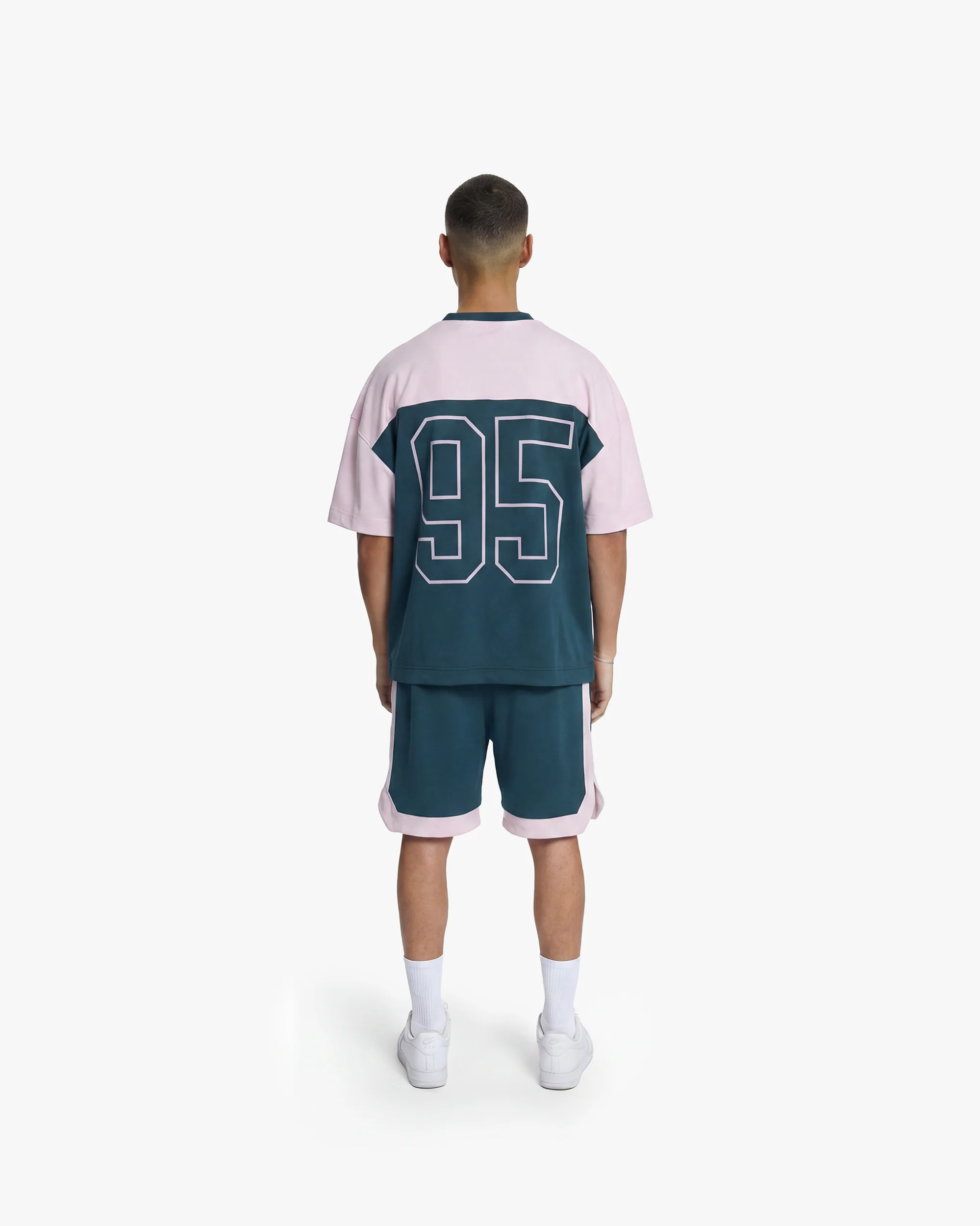 Croyez Jersey Sport T-Shirt | Dark Teal/Pink - Image 6