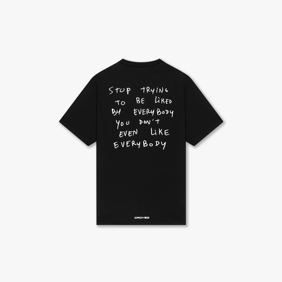 CROYEZ LIKED BY EVERYBODY T-SHIRT | BLACK - Image 2
