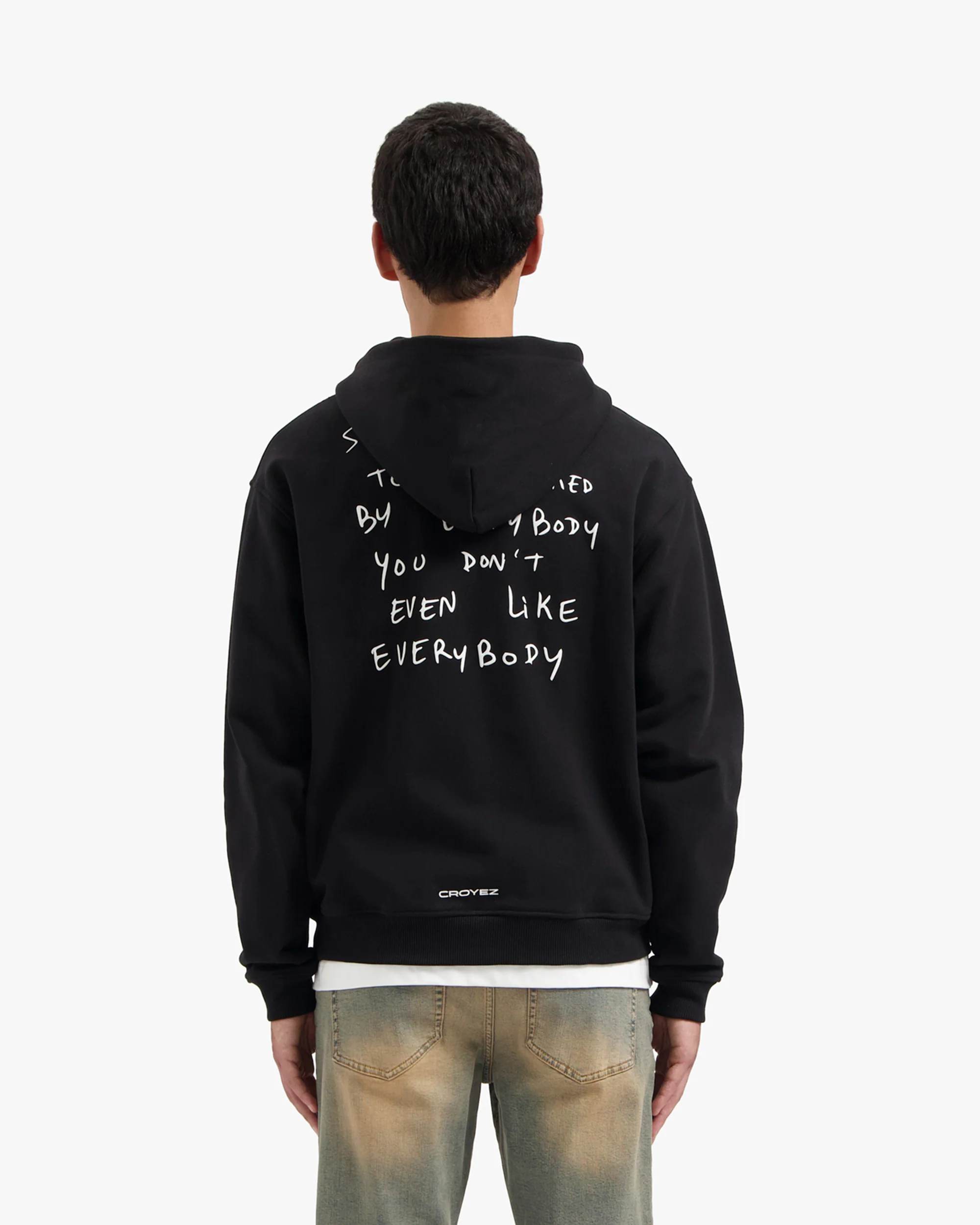 CROYEZ LIKED BY EVERYBODY ZIP HOODIE | BLACK - Image 4