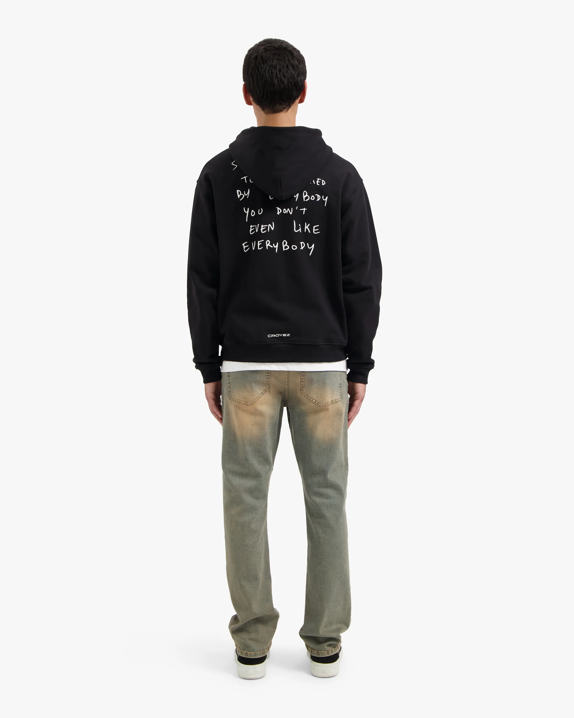 CROYEZ LIKED BY EVERYBODY ZIP HOODIE | BLACK - Image 6
