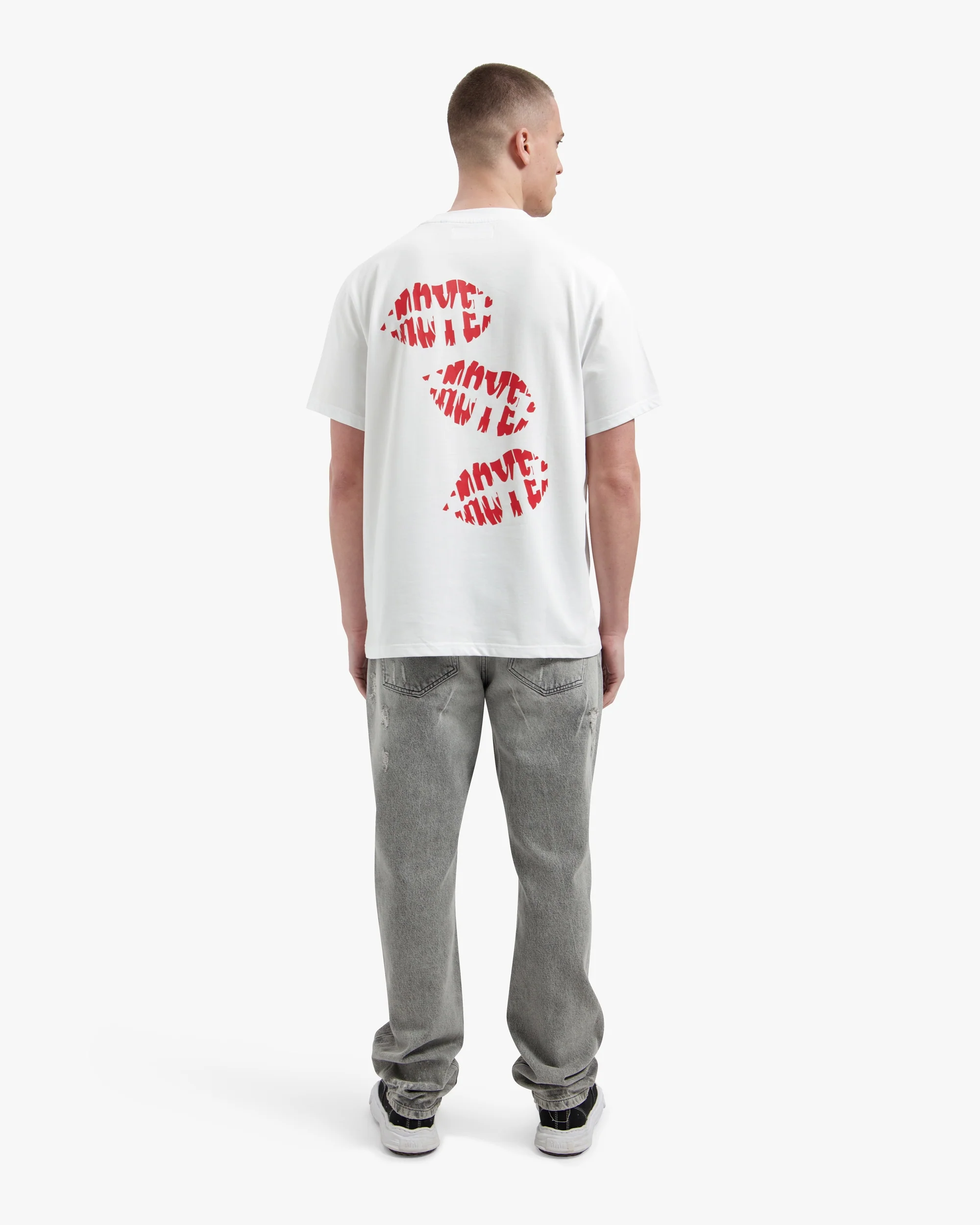 Croyez Lips T-Shirt | White - Image 6