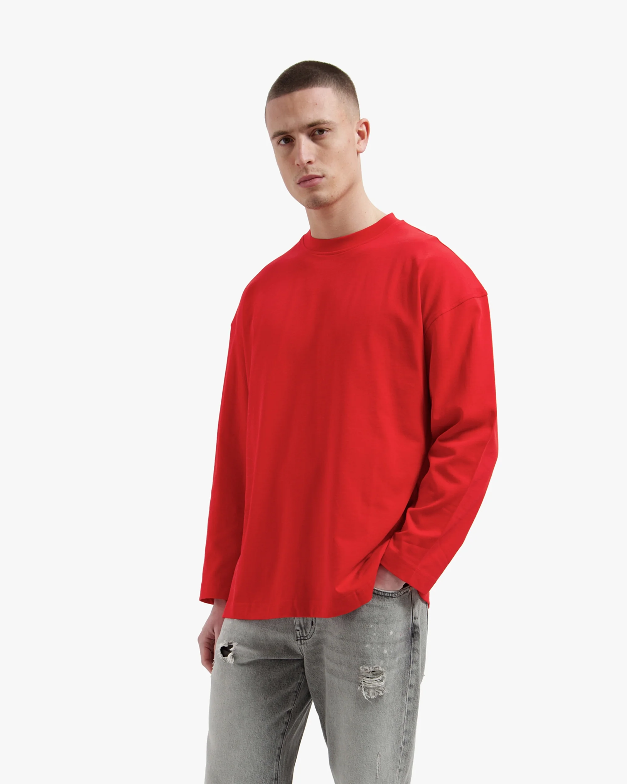 Croyez Logo Longsleeve | Red - Image 3