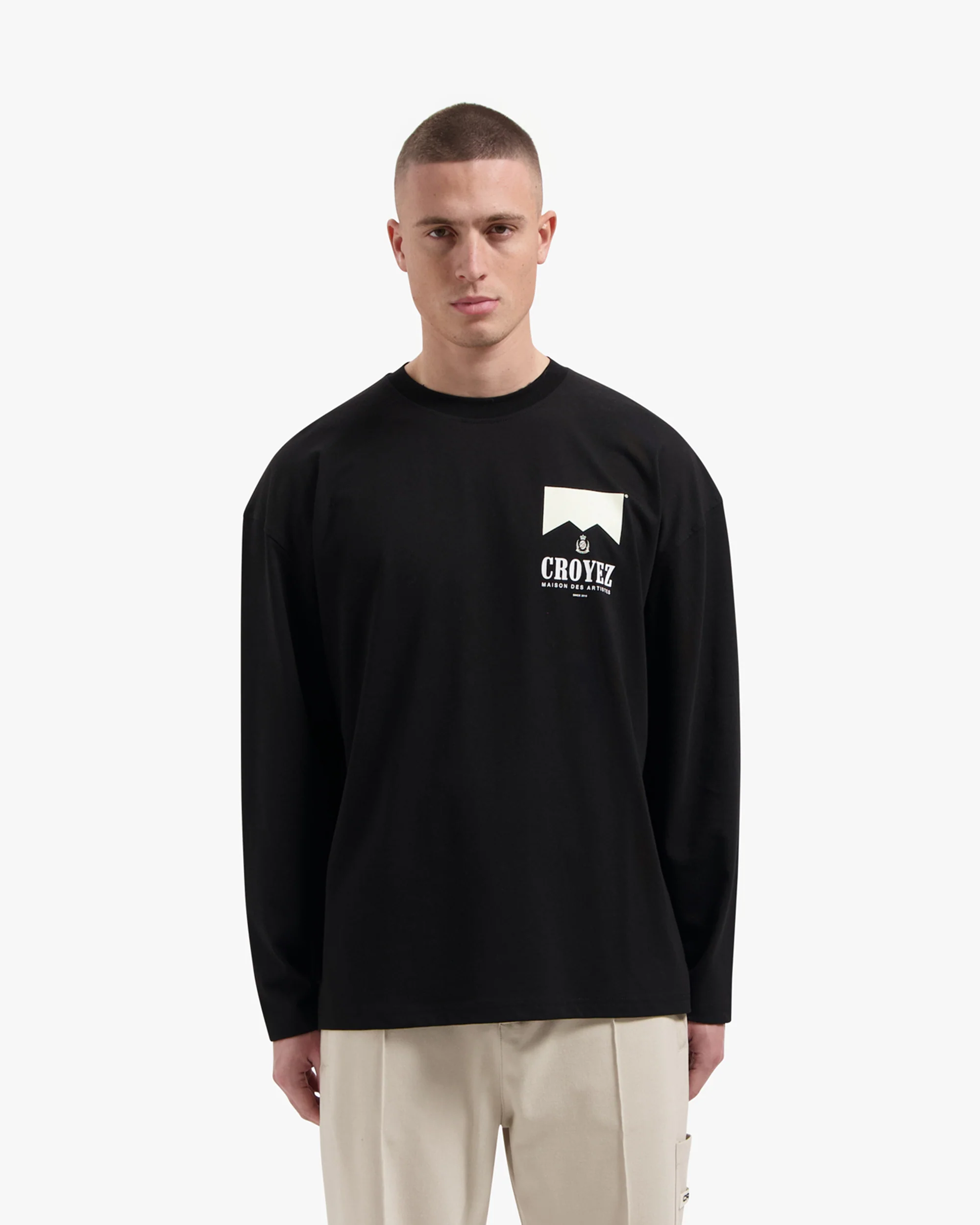 Croyez Maison Fumes Longsleeve | Black - Image 3