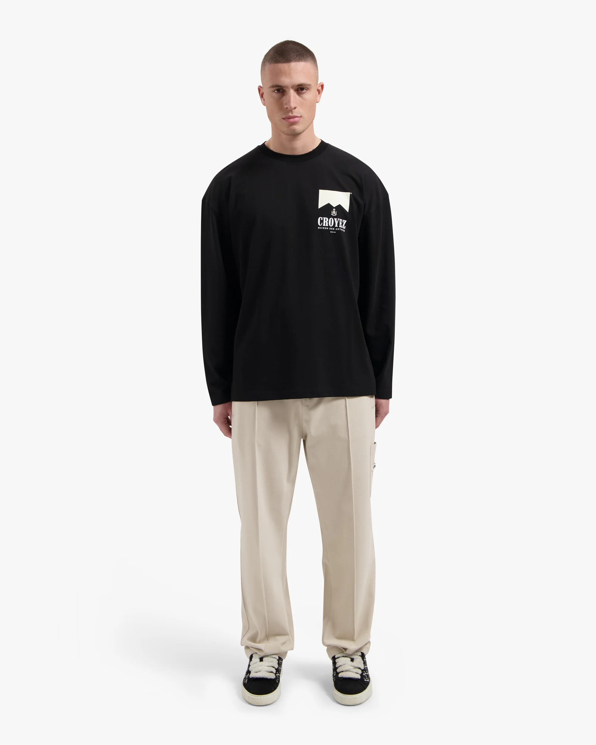 Croyez Maison Fumes Longsleeve | Black - Image 5