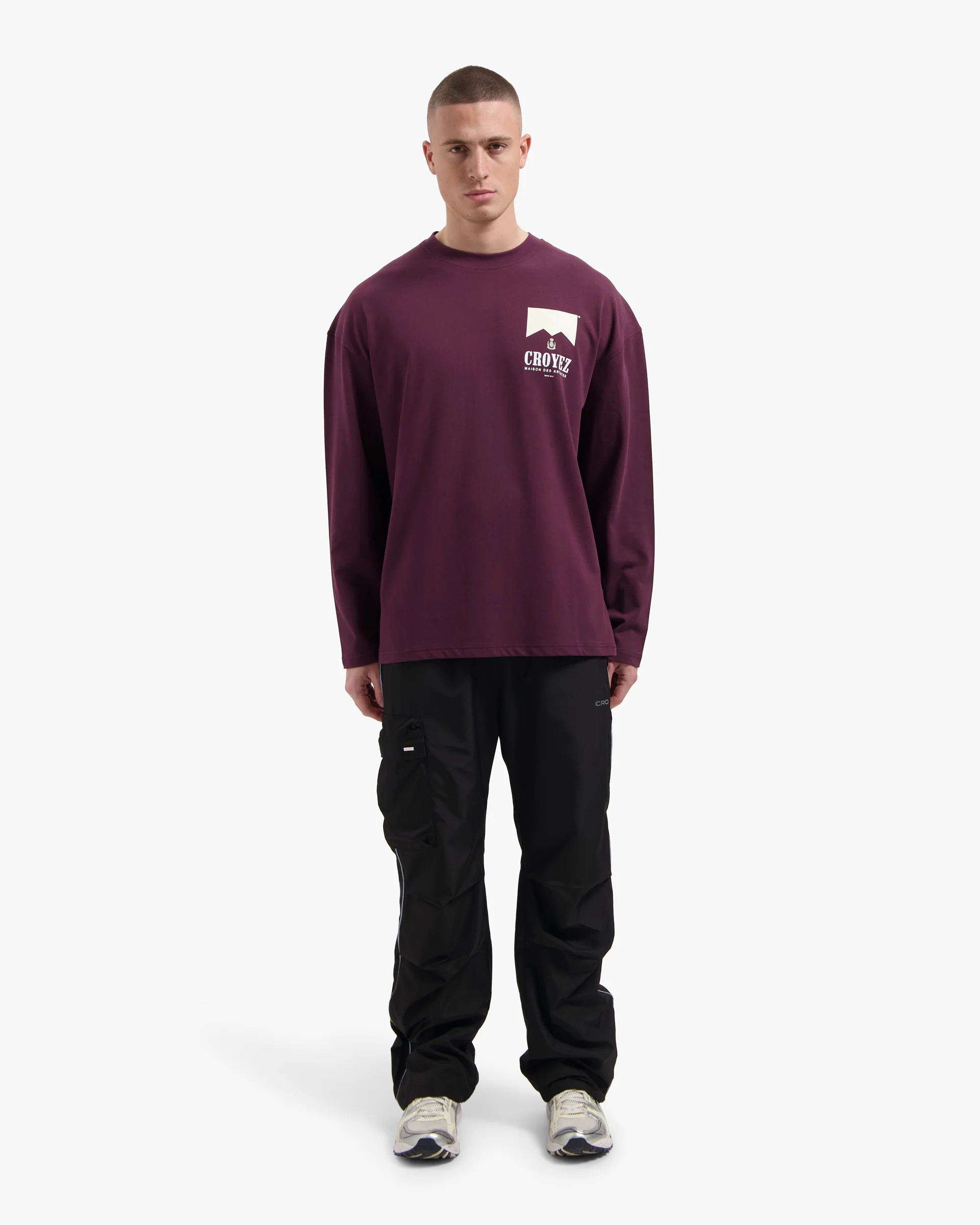 Croyez Maison Fumes Longsleeve | Burgundy - Image 5