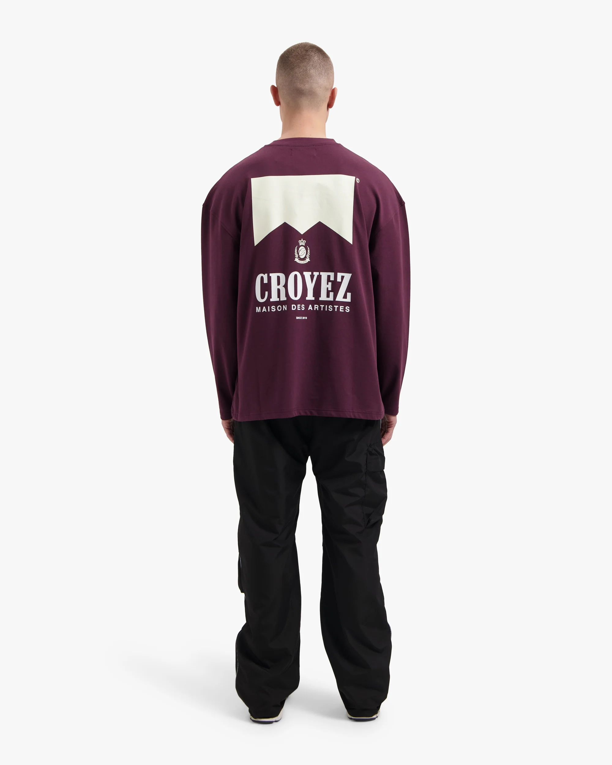 Croyez Maison Fumes Longsleeve | Burgundy - Image 6