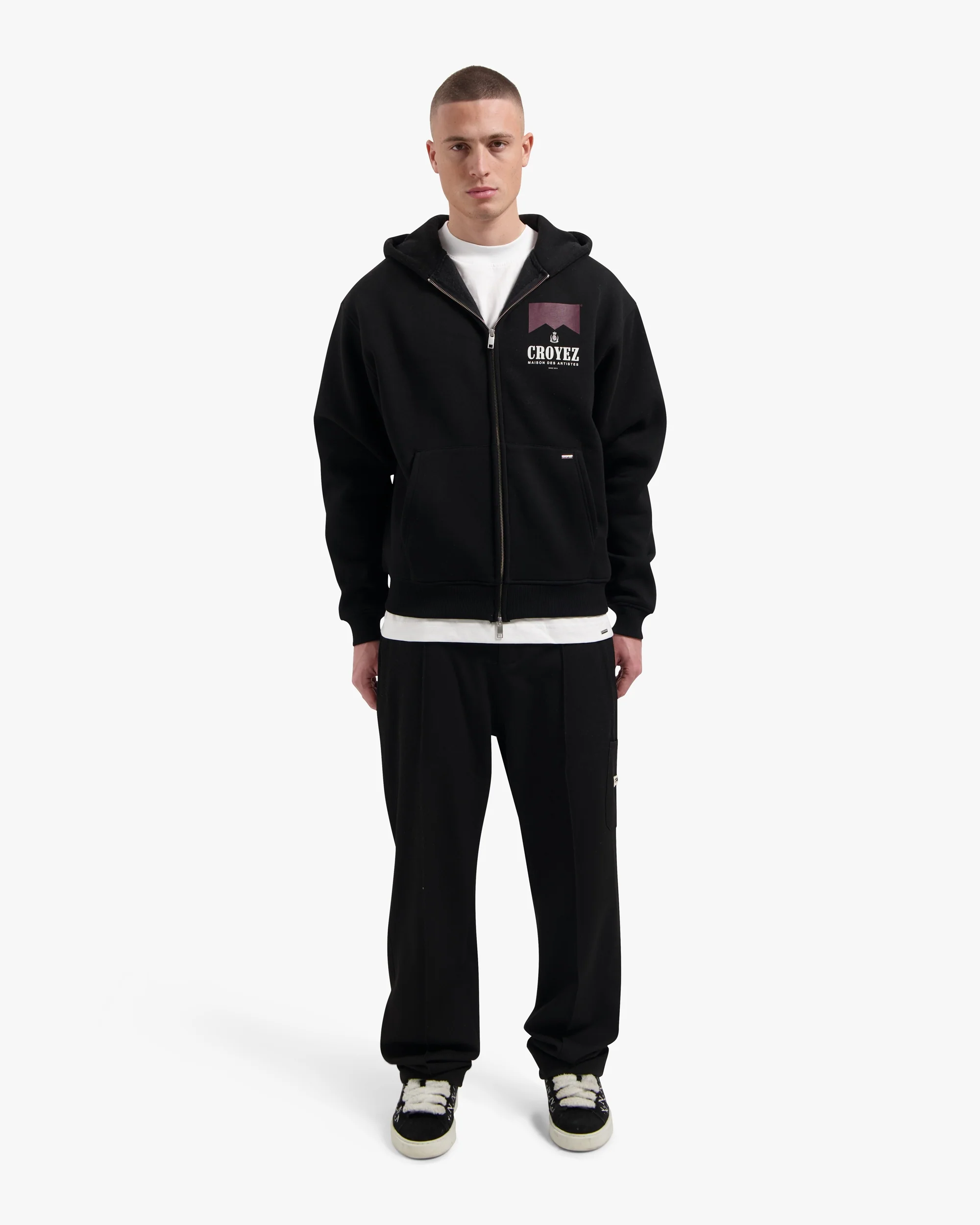 Croyez Maison Fumes Zip Hoodie | Black - Image 5