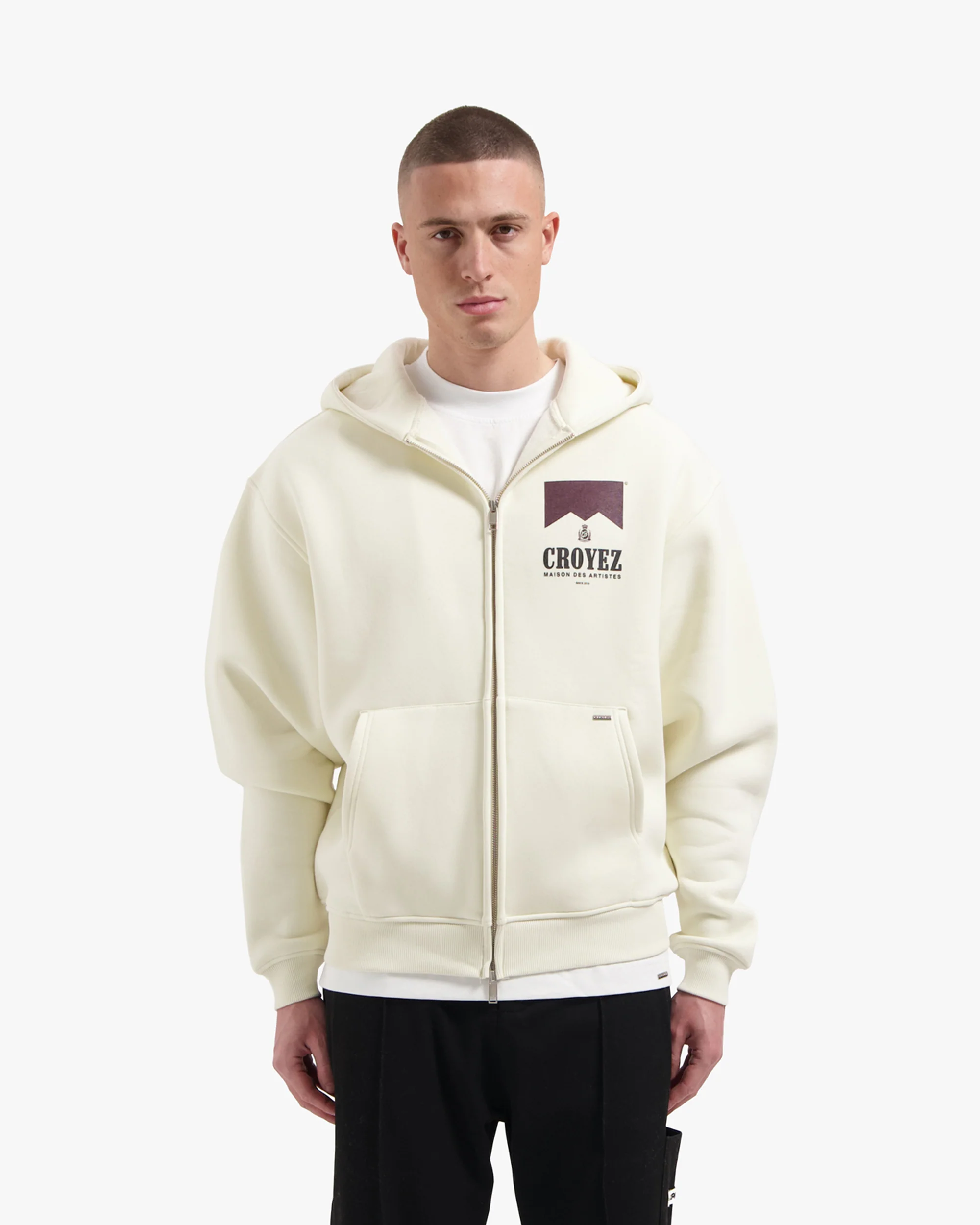 Croyez Maison Fumes Zip Hoodie | Off-White - Image 3