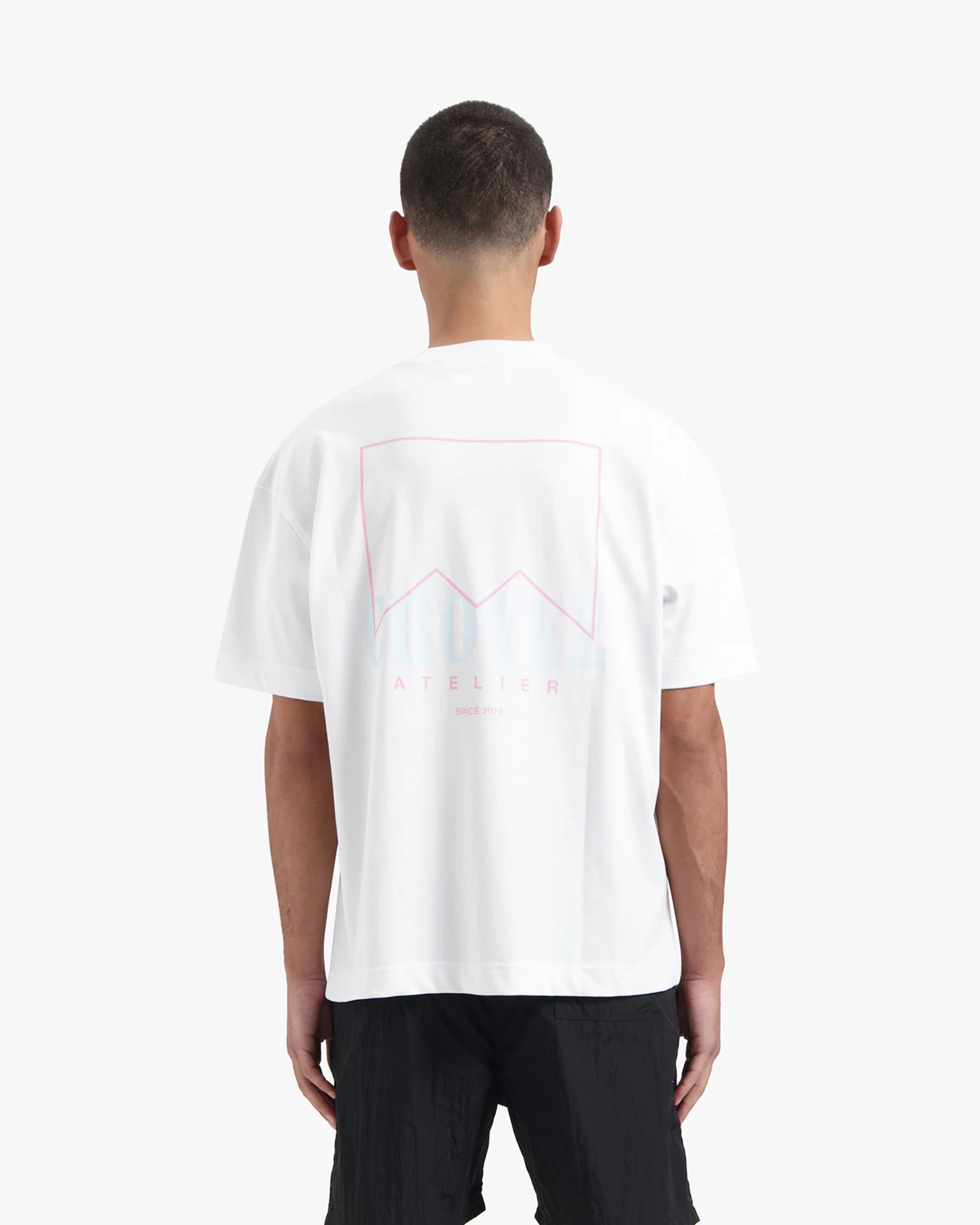 CROYEZ MAROC FUMES T-SHIRT | WHITE/PINK - Image 4