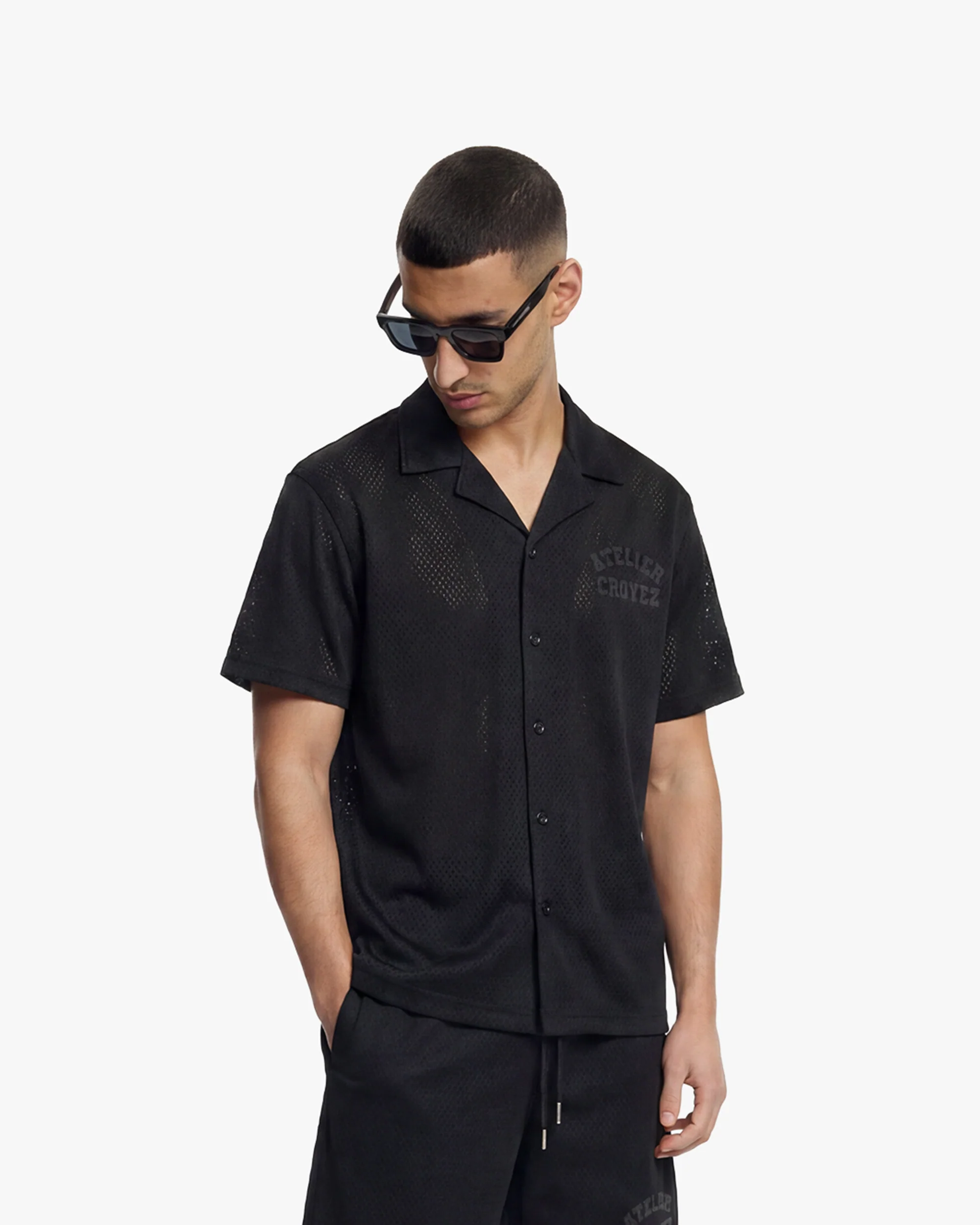 Croyez Mesh Atelier Shirt | Black - Image 3
