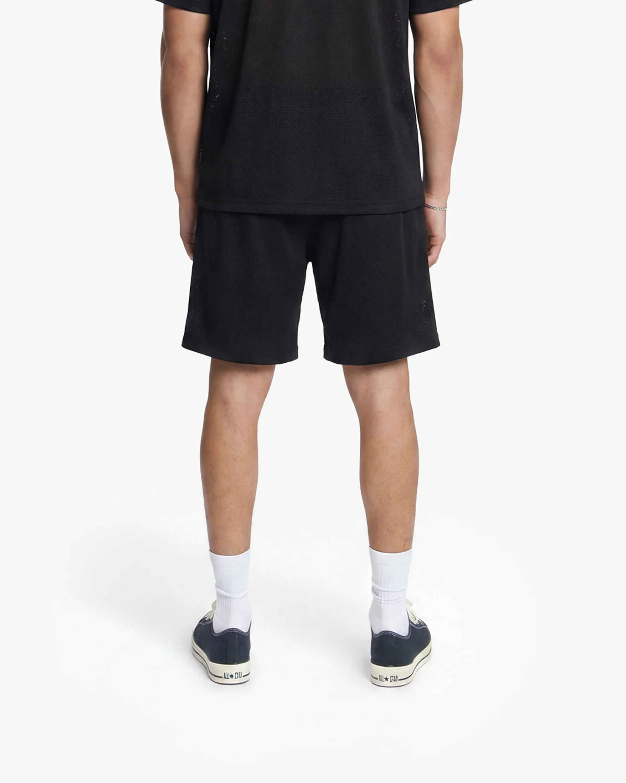 Croyez Mesh Atelier Shorts | Black - Image 4