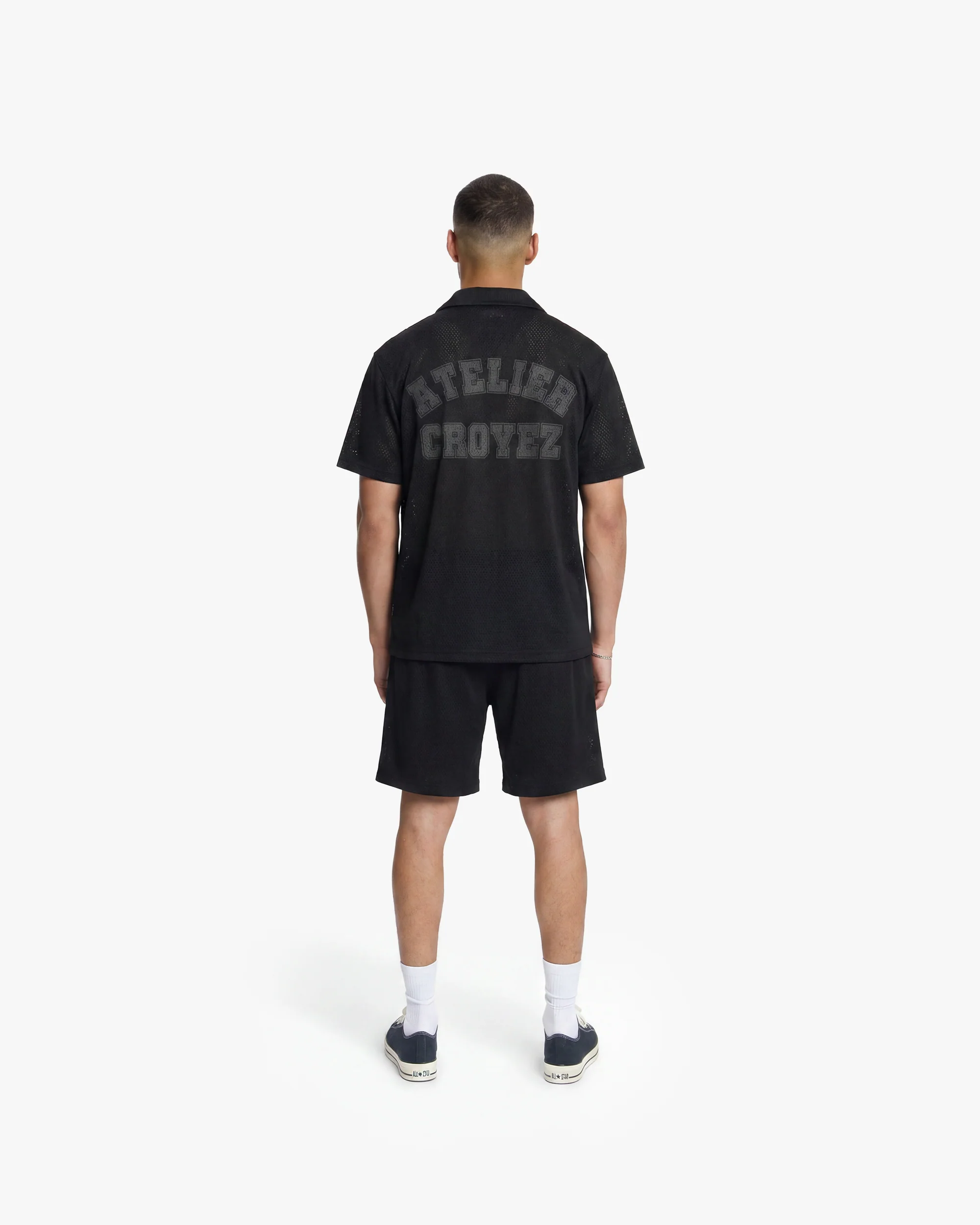 Croyez Mesh Atelier Shorts | Black - Image 5