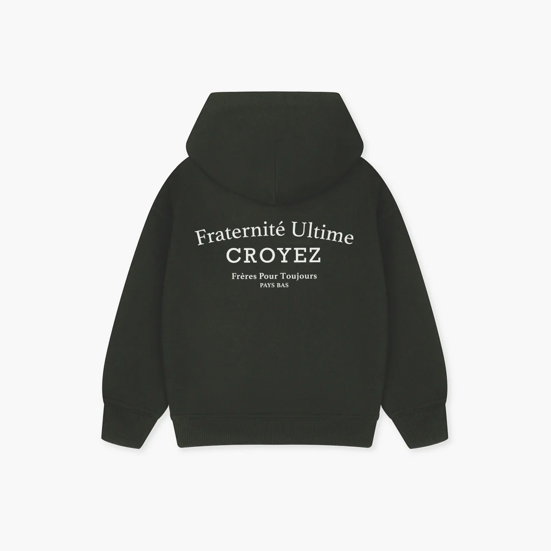 CROYEZ MINI FRATERNITÉ HOODIE | DARK GREEN - Image 2