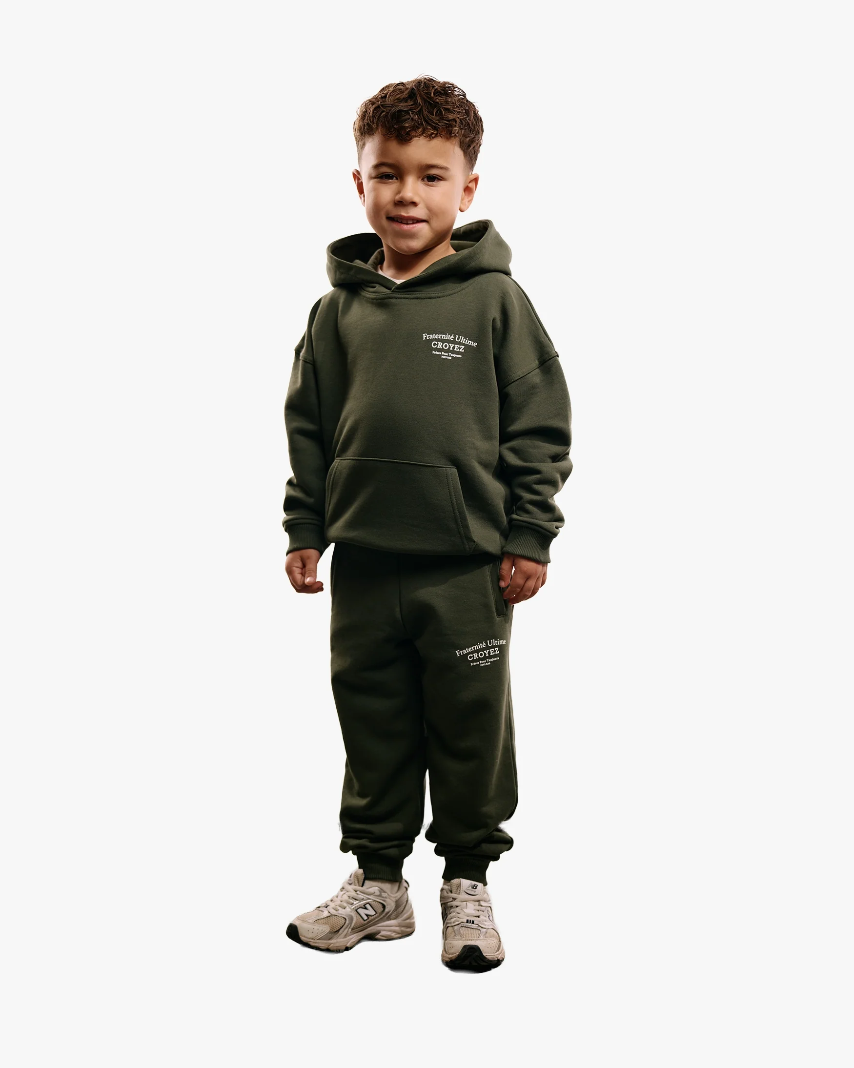 CROYEZ MINI FRATERNITÉ HOODIE | DARK GREEN - Image 3
