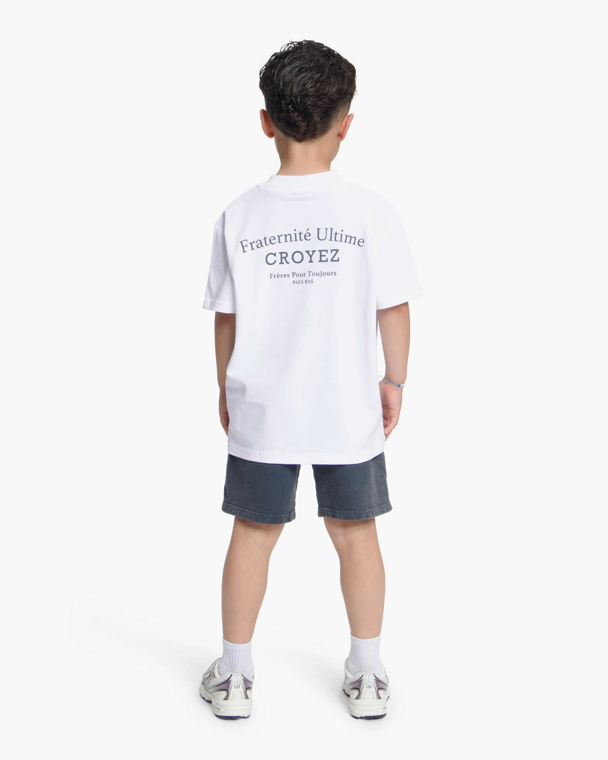 Croyez Mini Fraternité Shorts | Acid Wash/White - Image 4