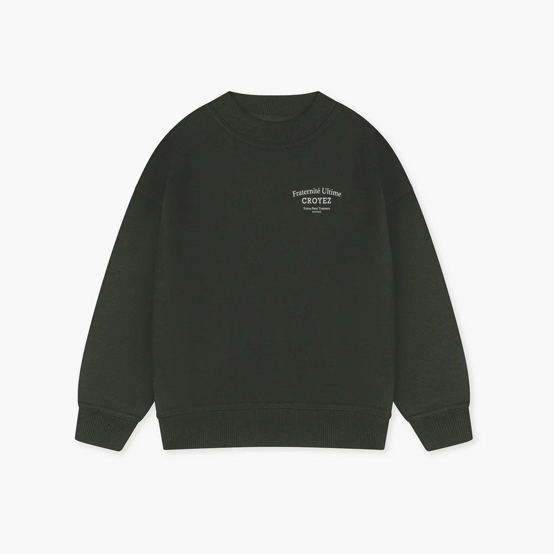 CROYEZ MINI FRATERNITÉ SWEATER | DARK GREEN