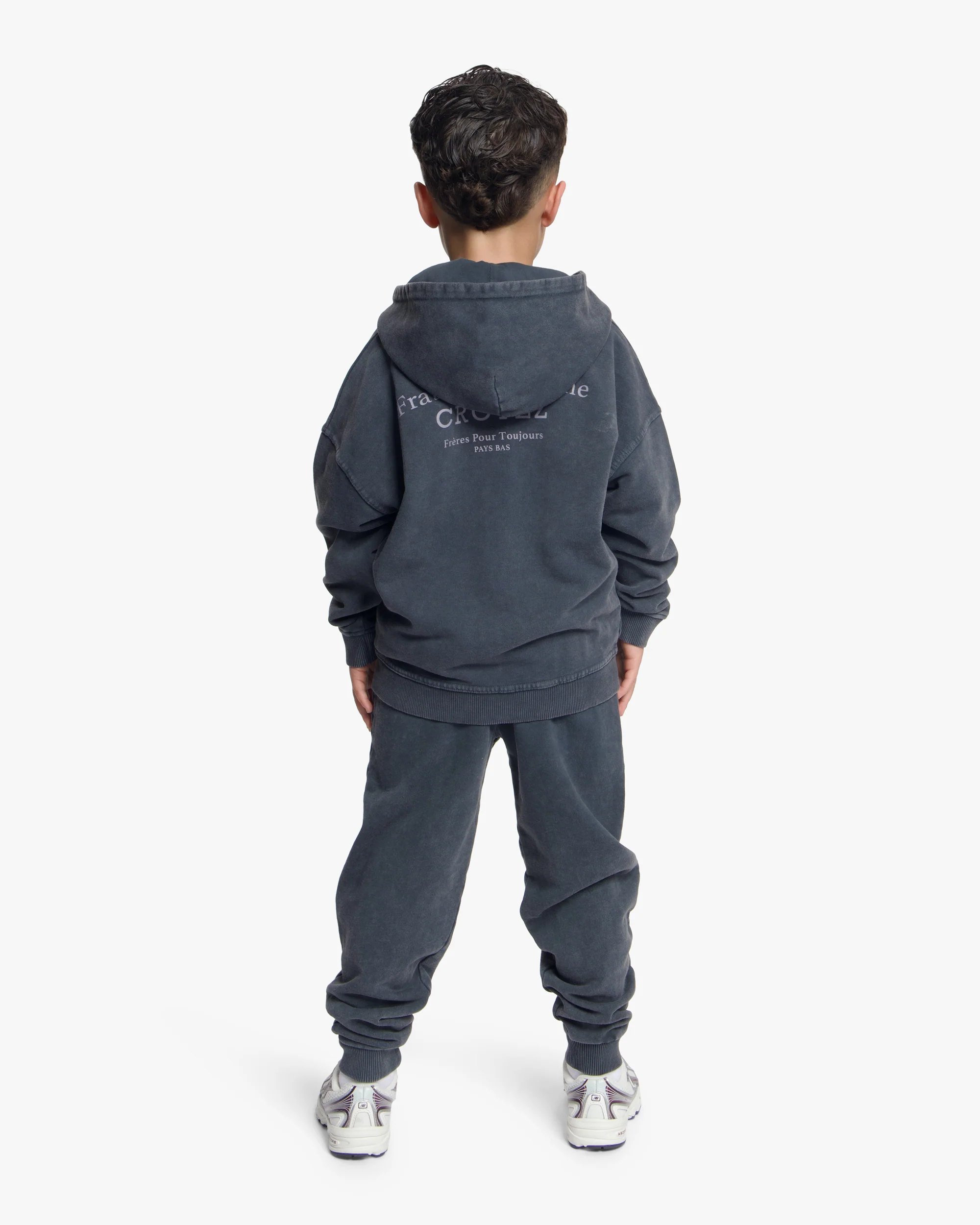 Croyez Mini Fraternité Sweatpants | Acid Wash/White - Image 4