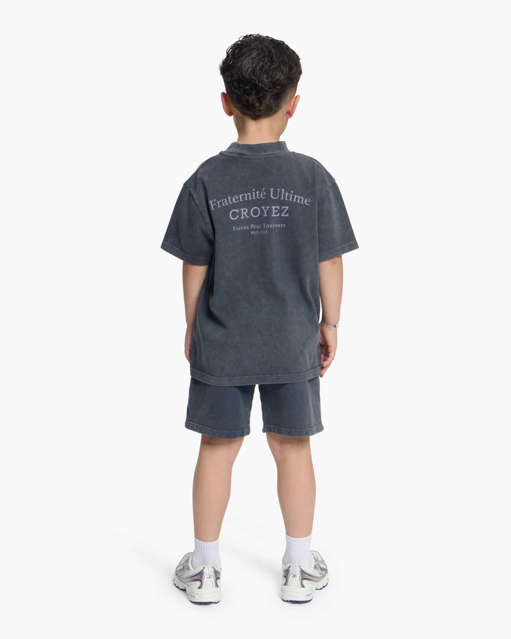 Croyez Mini Fraternité T-Shirt | Acid Wash/White - Image 4