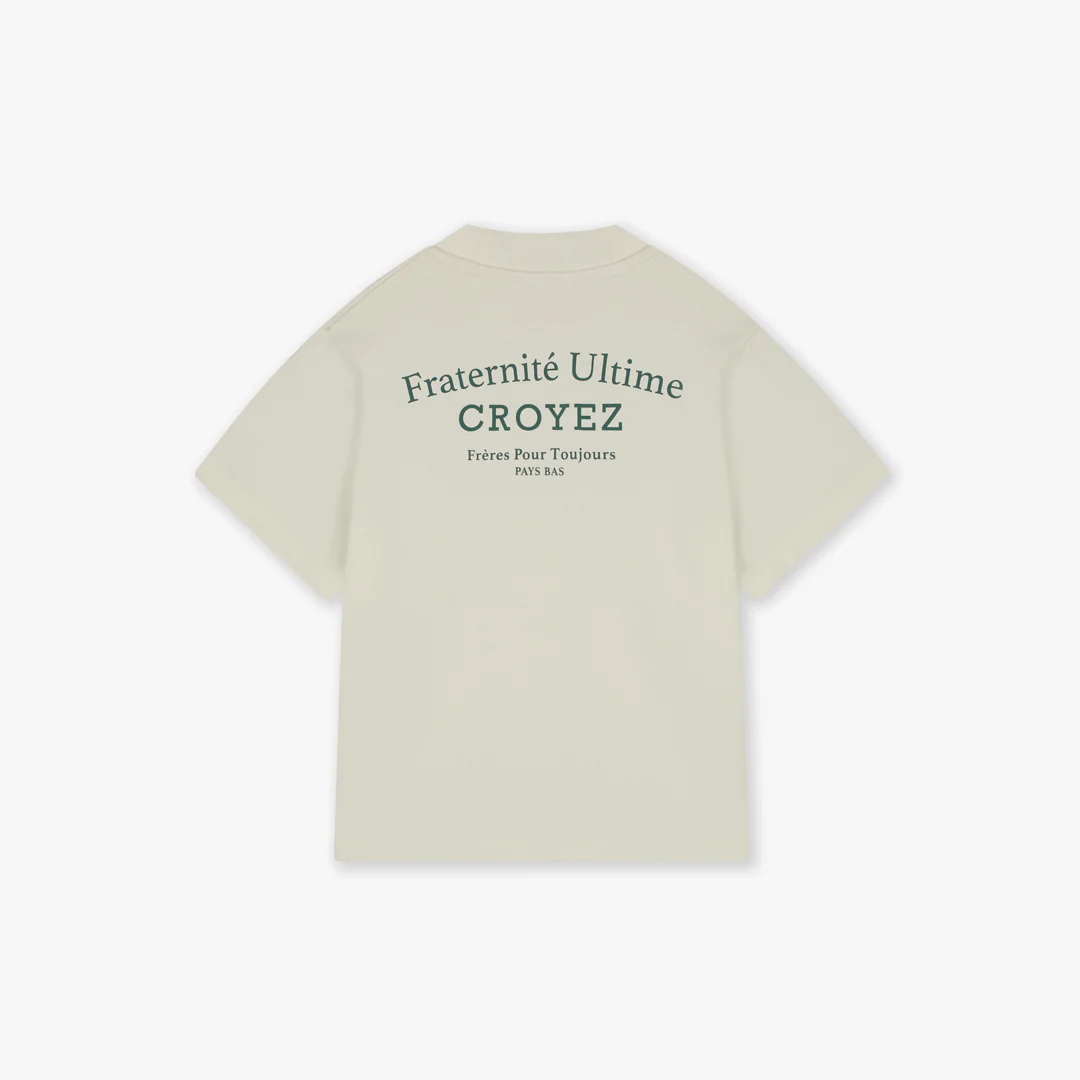 Croyez Mini Fraternité T-Shirt | Off-White/Green - Image 2