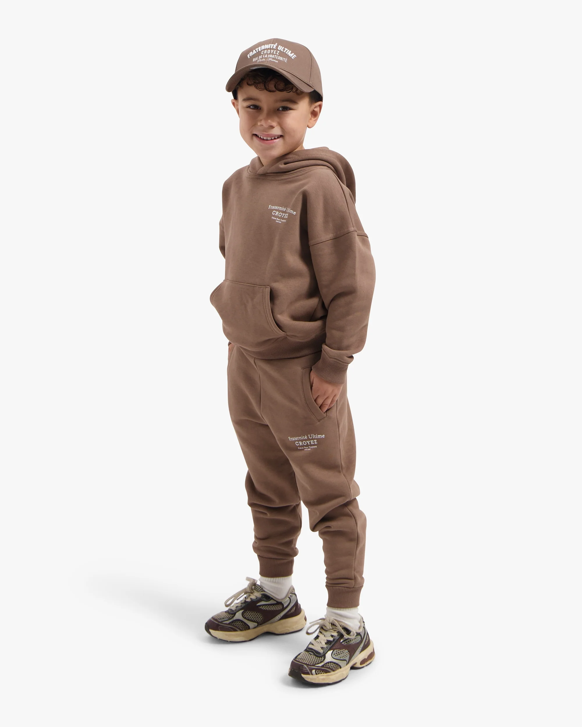 Croyez Mini Fraternité Tracksuit | Brown - Image 7