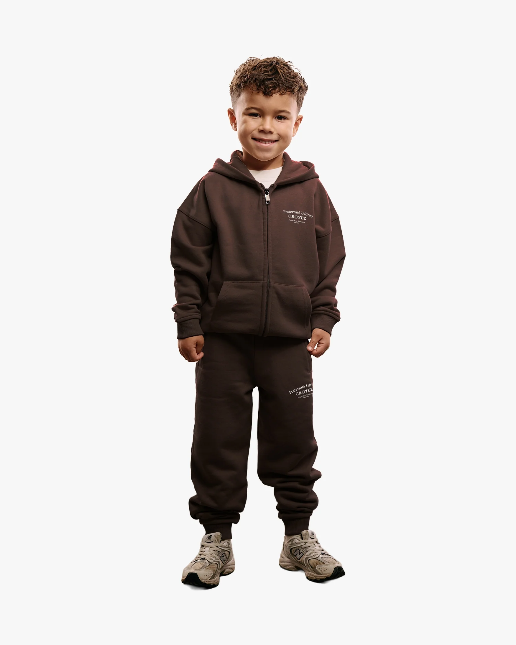 CROYEZ MINI FRATERNITÉ ZIP-HOODIE | BROWN - Image 3