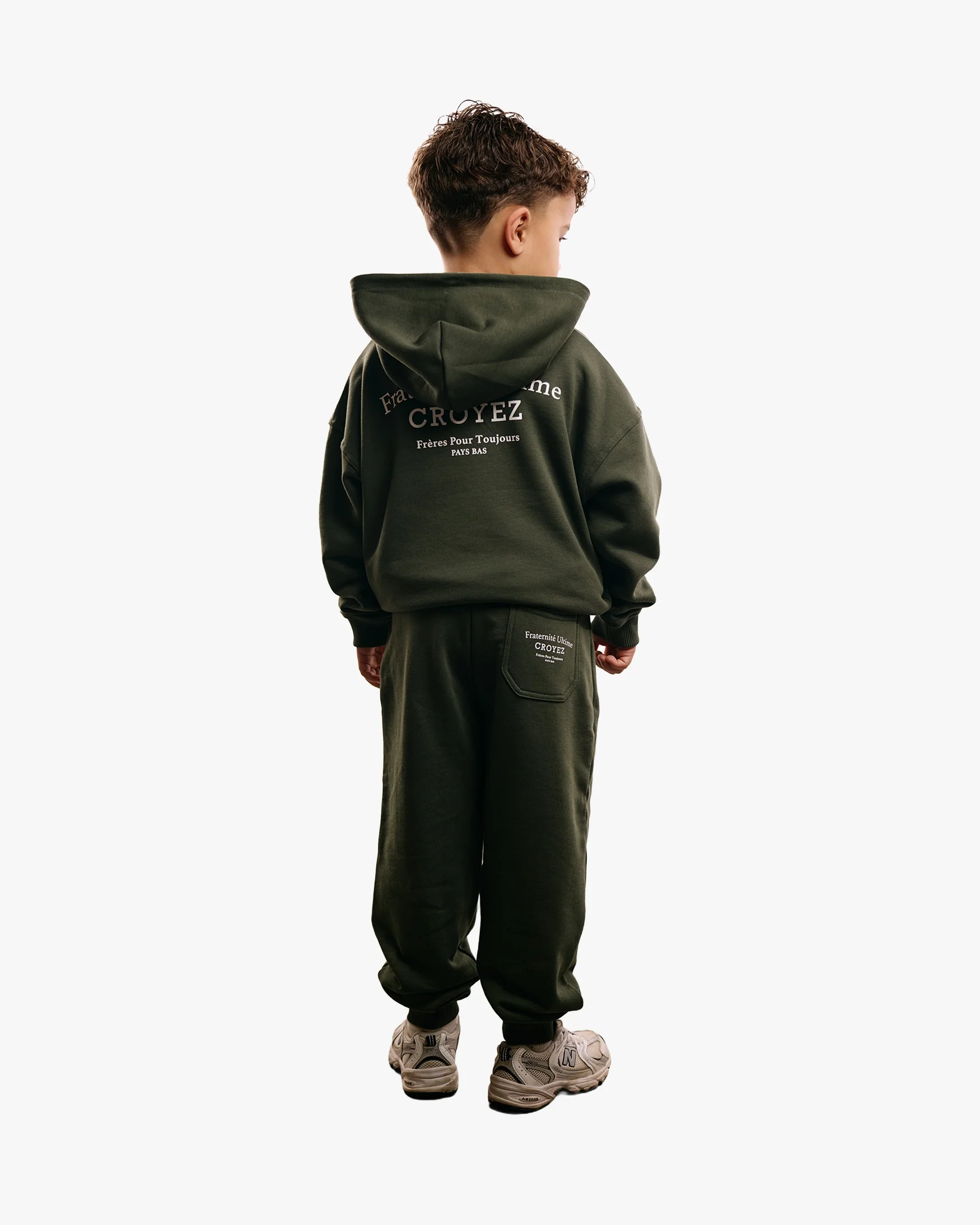 CROYEZ MINI FRATERNITÉ ZIP-HOODIE | DARK GREEN - Image 4