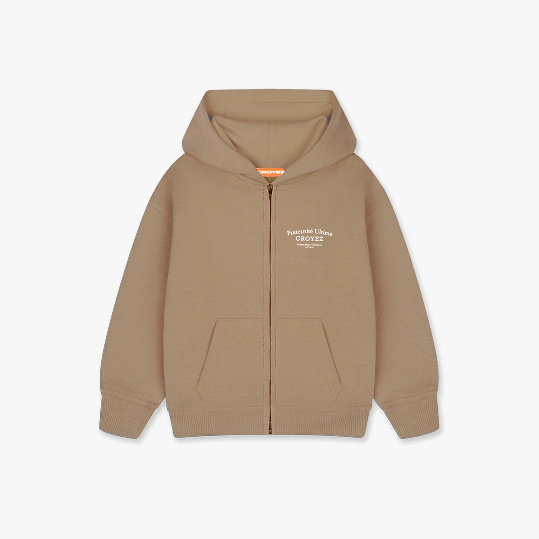 CROYEZ MINI FRATERNITÉ ZIP-HOODIE | DUSTY OLIVE
