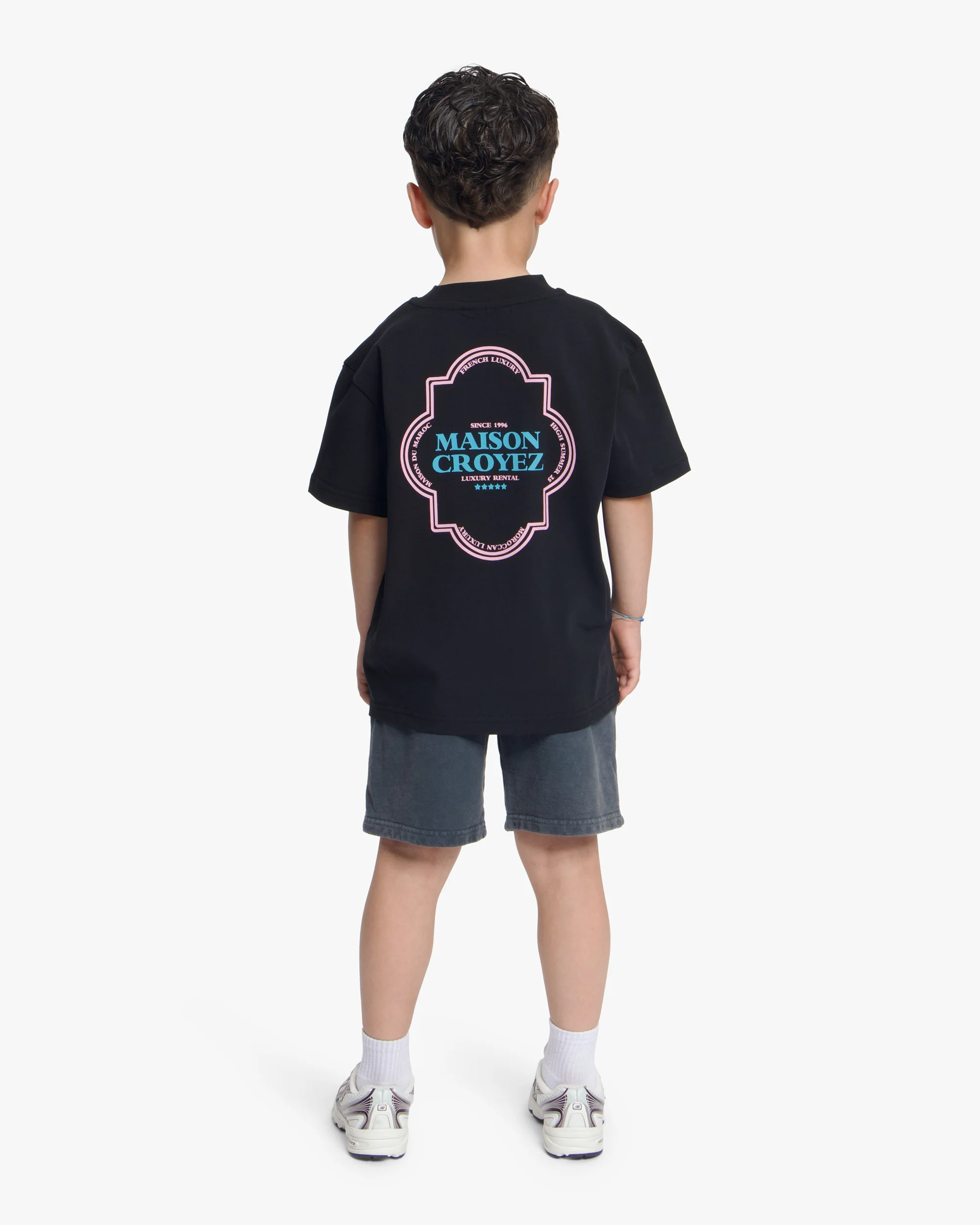 Croyez Mini Moroccan T-Shirt | Black/Pink - Image 4