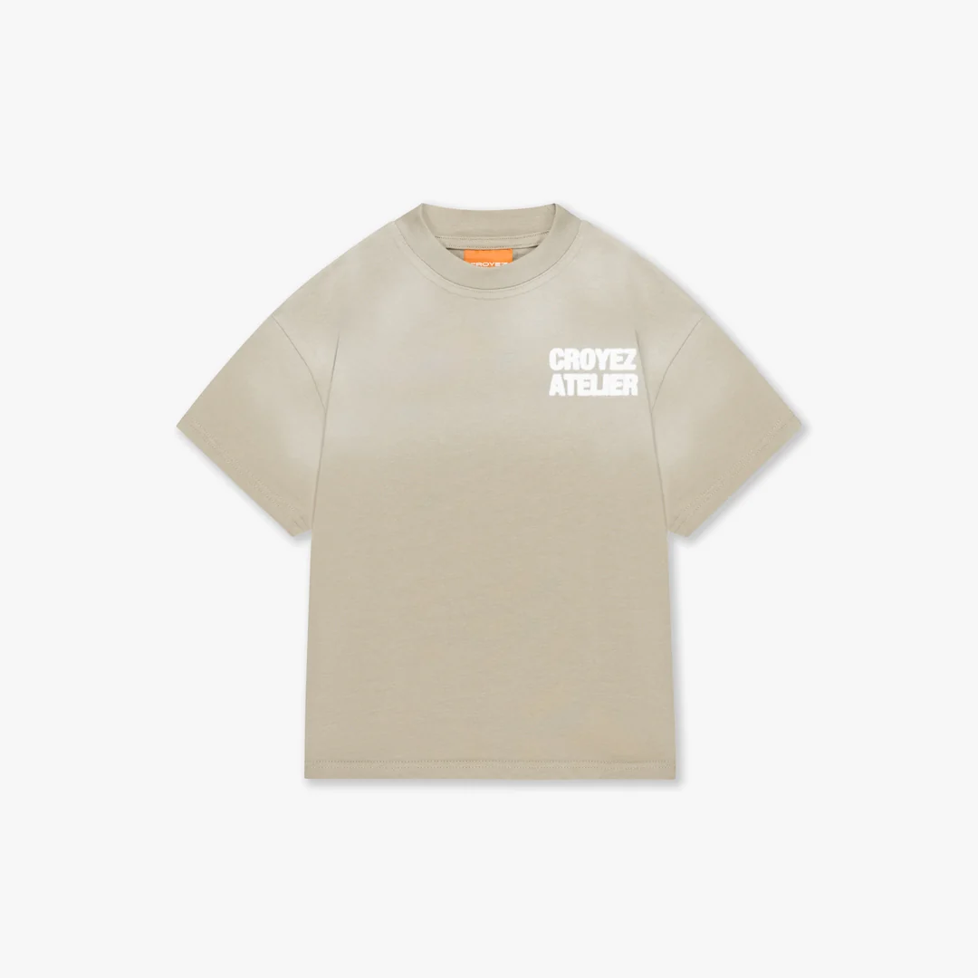 Croyez Mini Sprayed Atelier T-Shirt | Dusty Olive